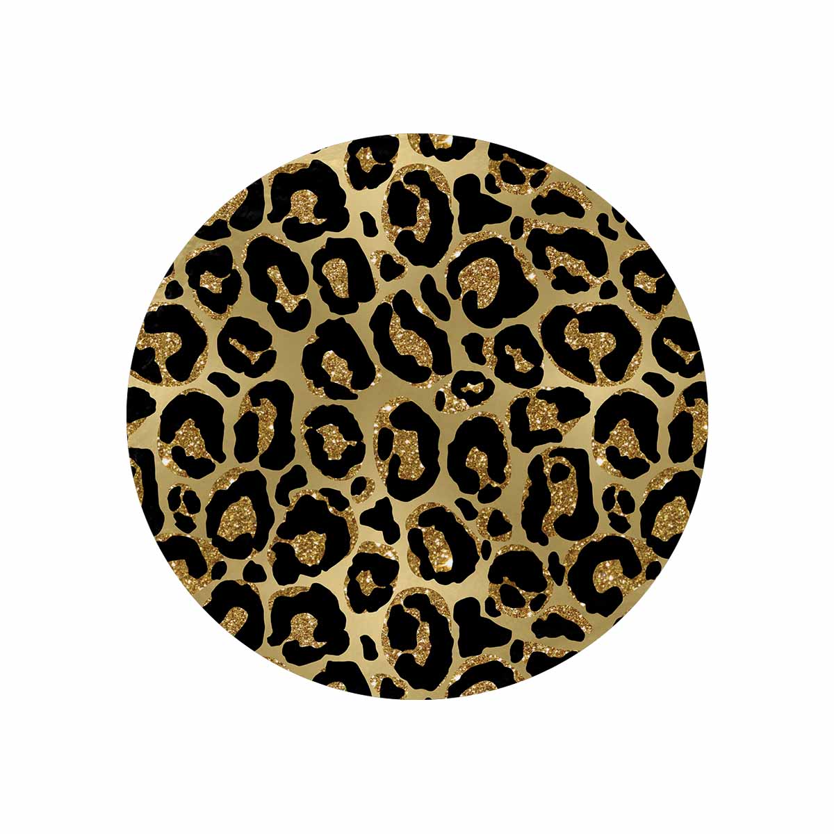 Animal Print 2  Circular Micro Fleece Blanket 47"