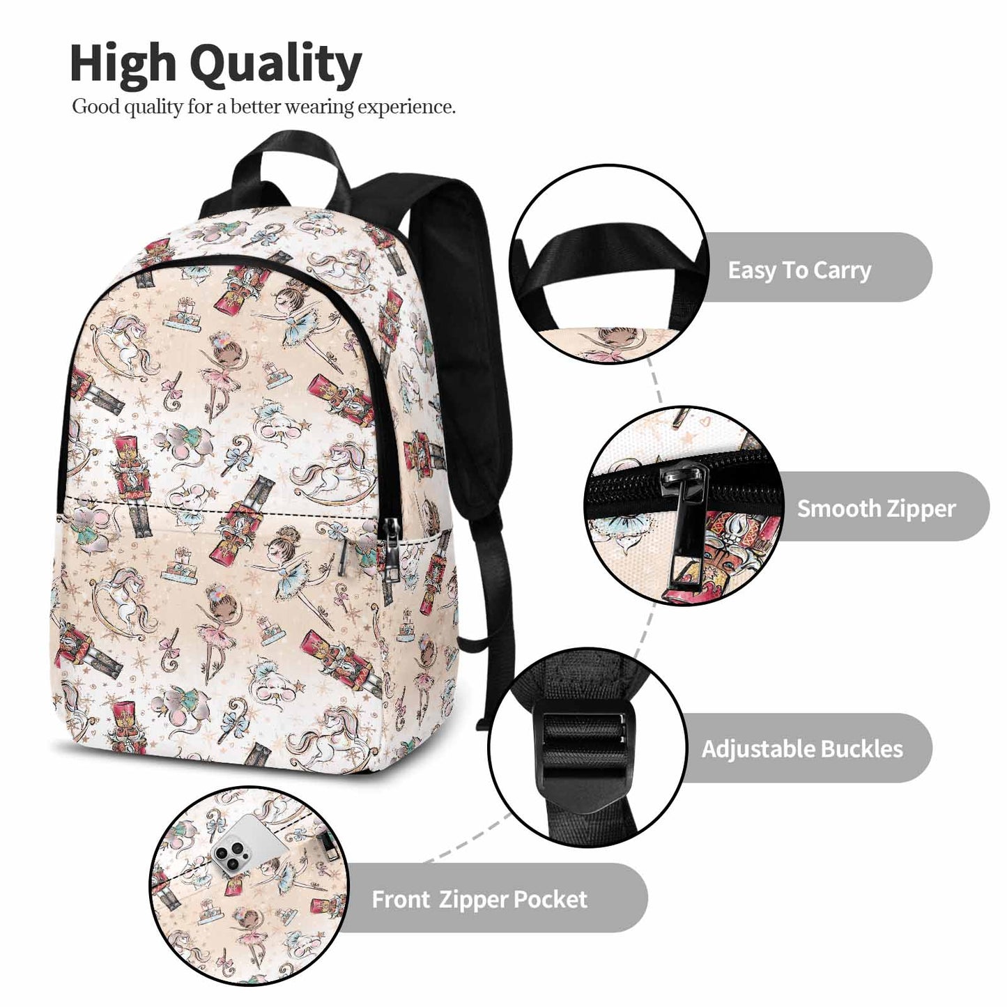 Nutcracker Adult Casual Backpack