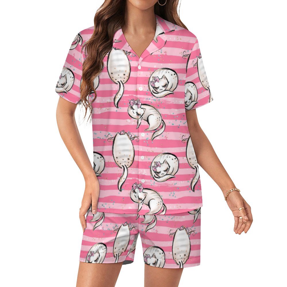 Women's Silk Satin Pajama Set Silk pajama set