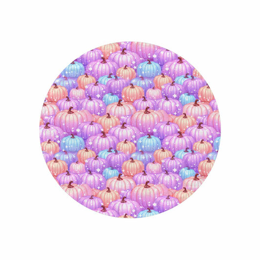 Pastel Pumpkin  Circular Micro Fleece Blanket 60"
