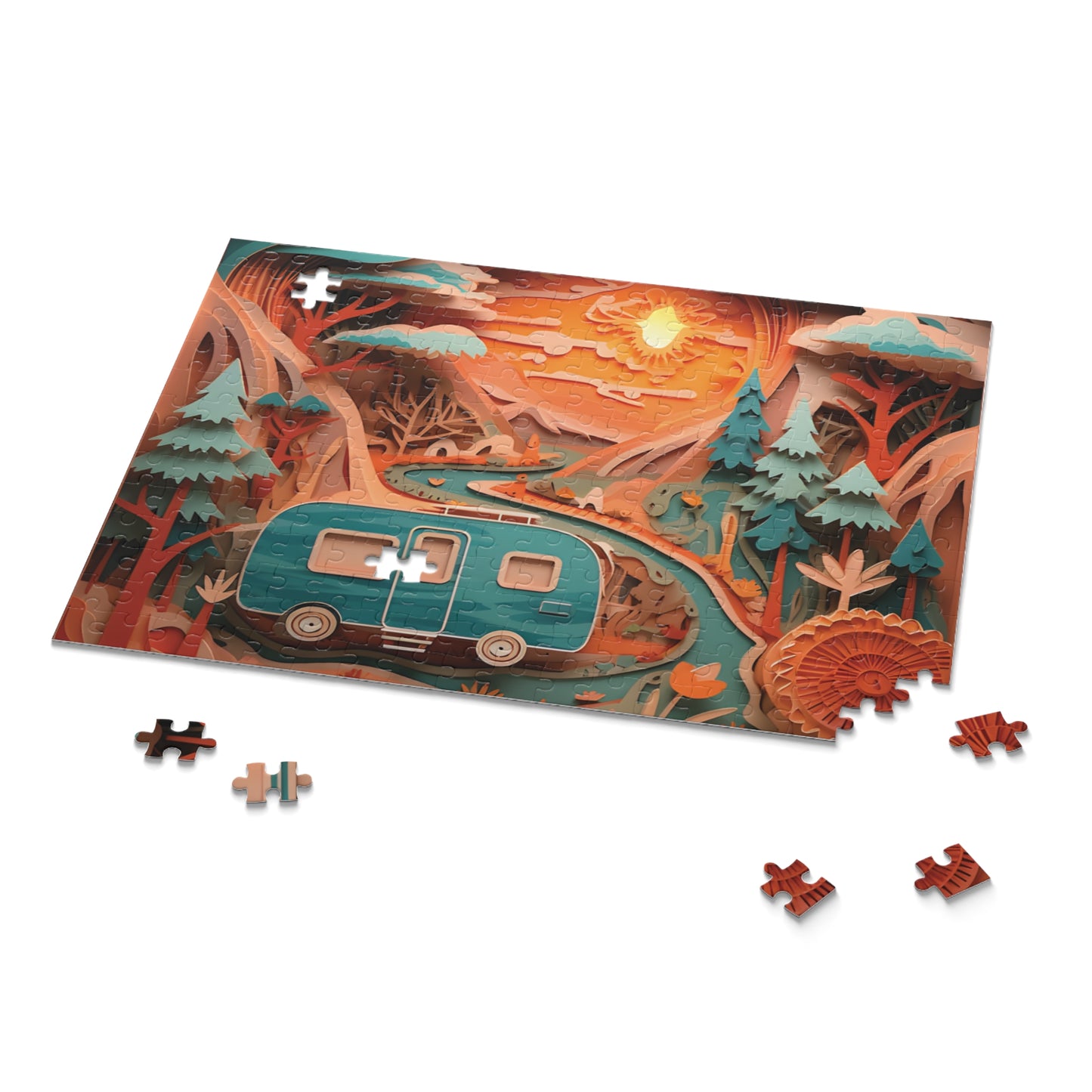 Puzzle, Camping, Caravan (120, 252, 500-Piece) awd-561