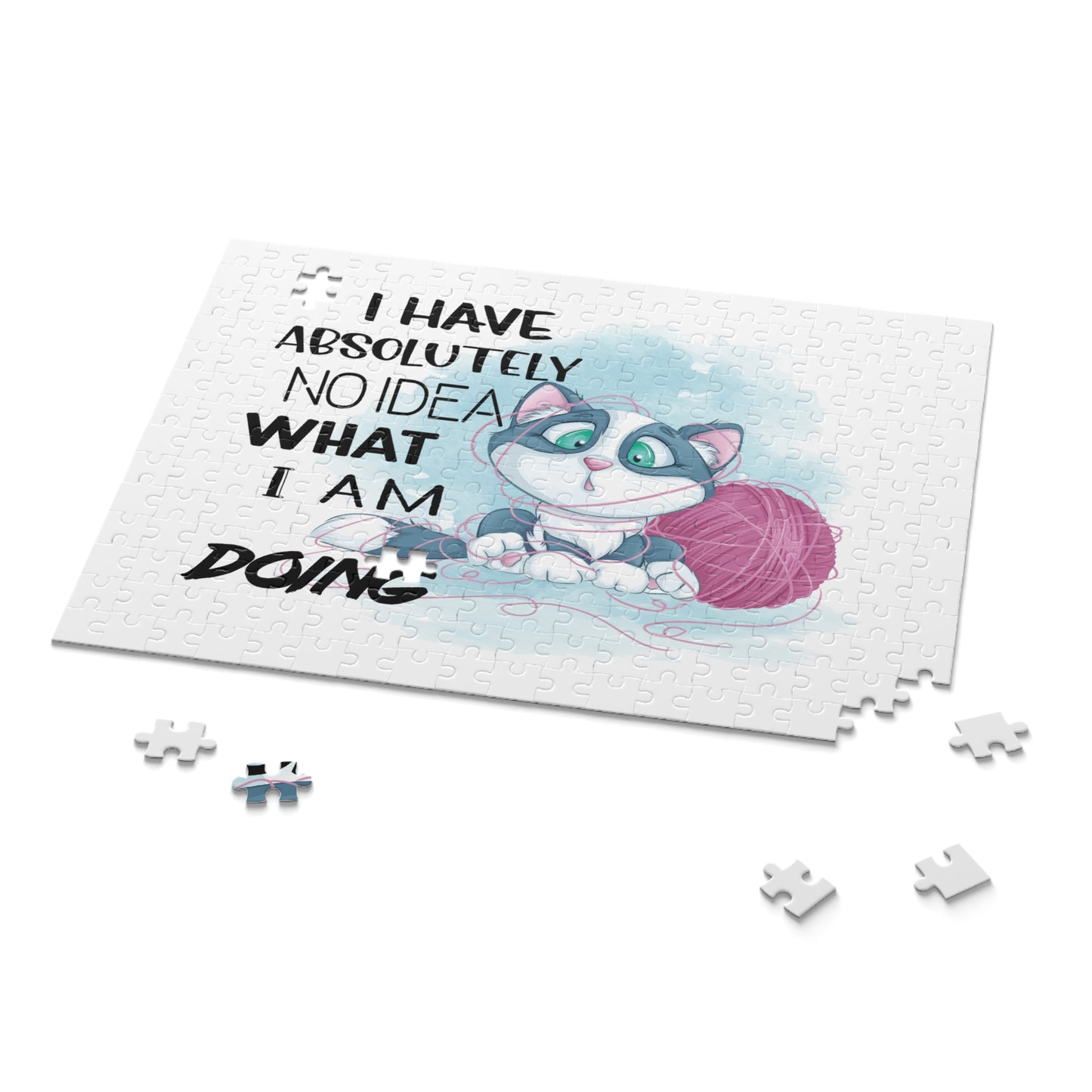 Personalised/Non-Personalised Puzzle, Cat, I Have absolutely no idea what I am doing (120, 252, 500-Piece)