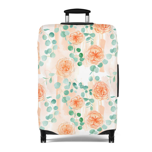 Luggage Cover, Eucalyptus and Roses