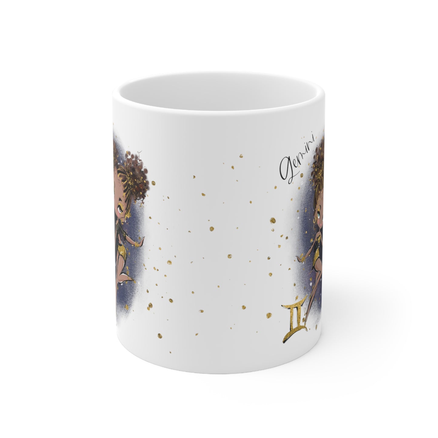 Personalised/Non Personalised Zodiac Sign, Gemini, Ceramic Mug 11oz