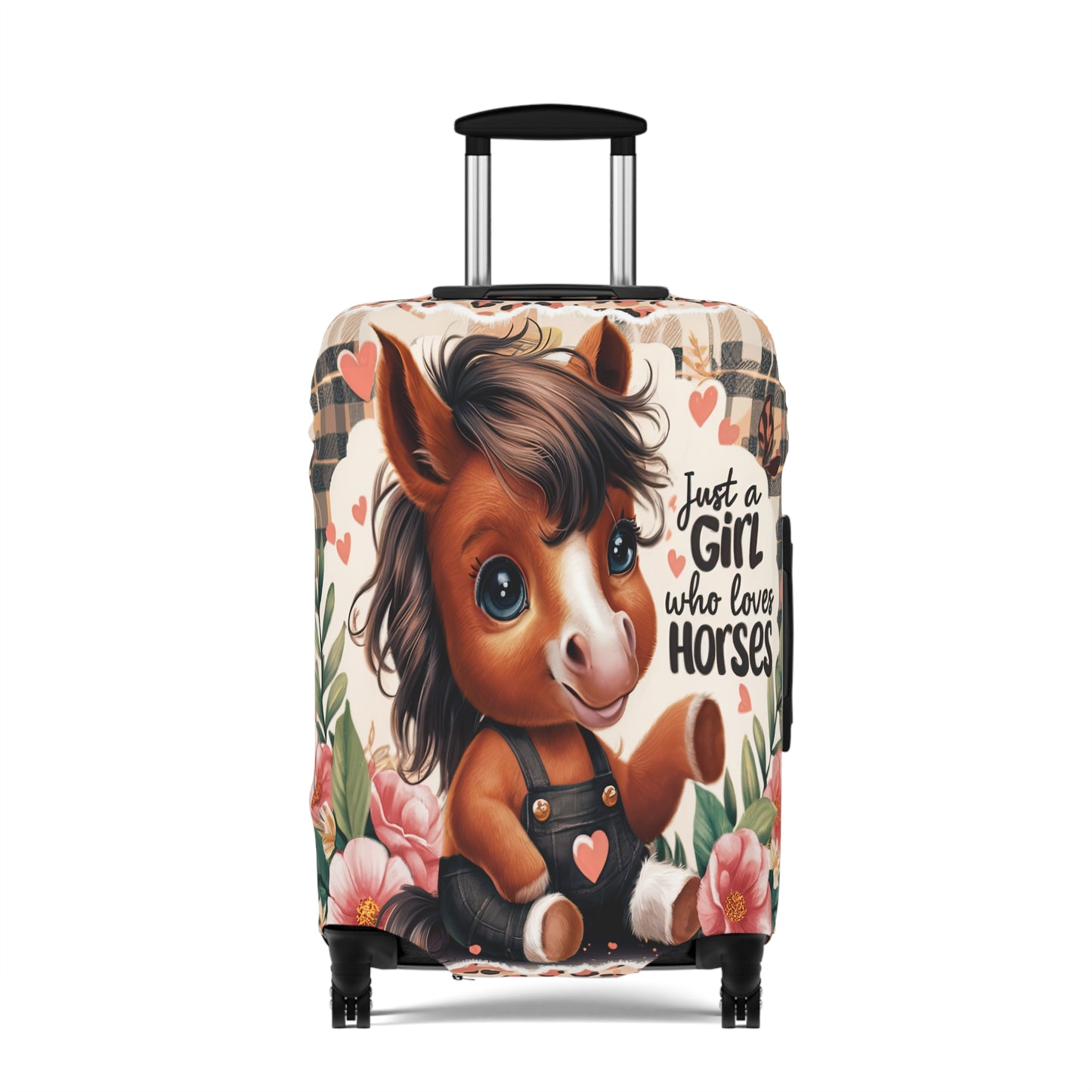 Luggage Cover, Just a Girl who Loves Horses, awd-3095