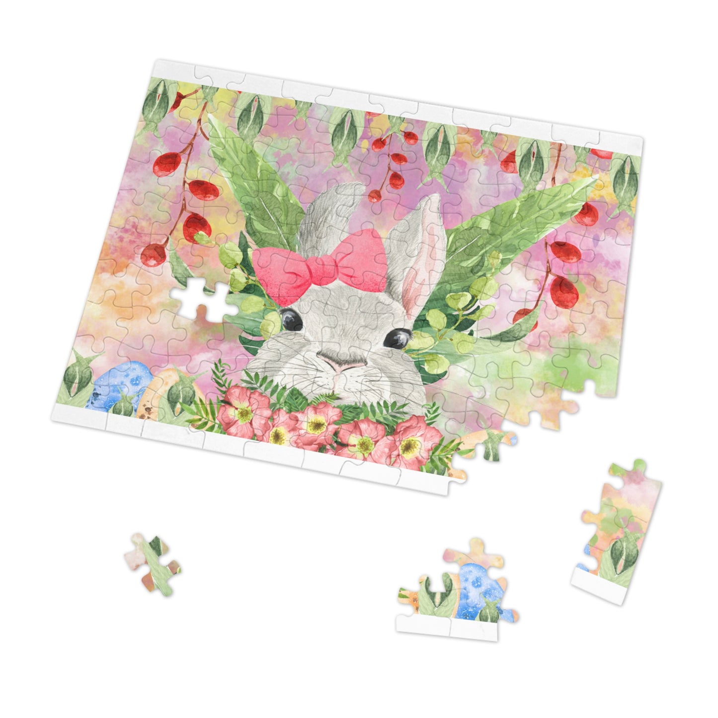 Puzzle, Easter, Rabbit, Personalised/Non-Personalised (30, 110, 252, 500,1000-Piece) awd-630