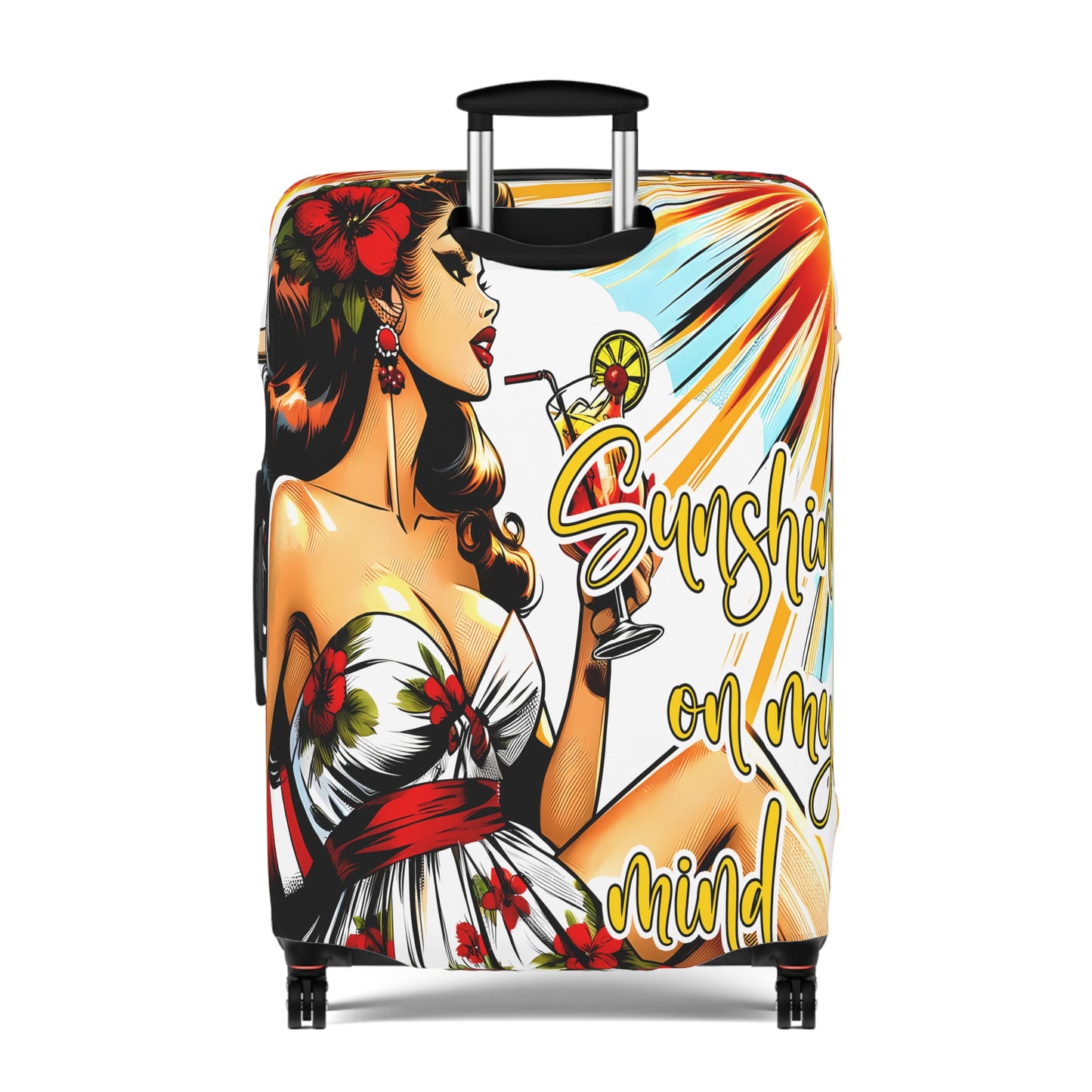 Luggage Cover, Retro Girl, Sunshine on my Mind, awd-3005