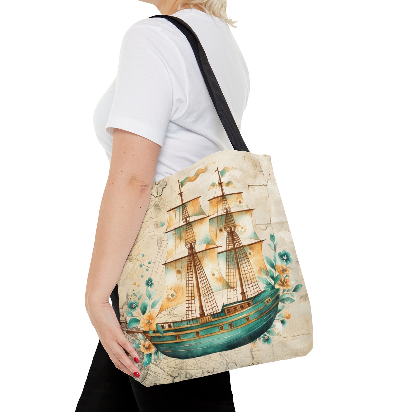 Tote Bag, Nautical bag, Beach Tote Bag