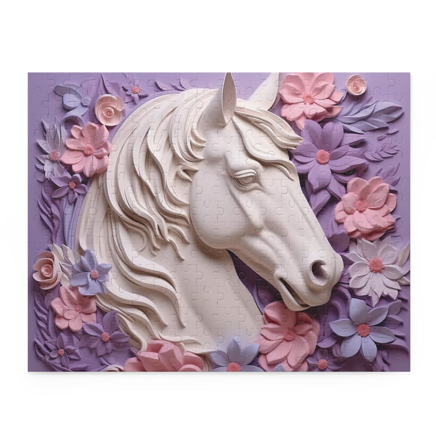 Personalised/Non-Personalised Puzzle, Horse (120, 252, 500-Piece)