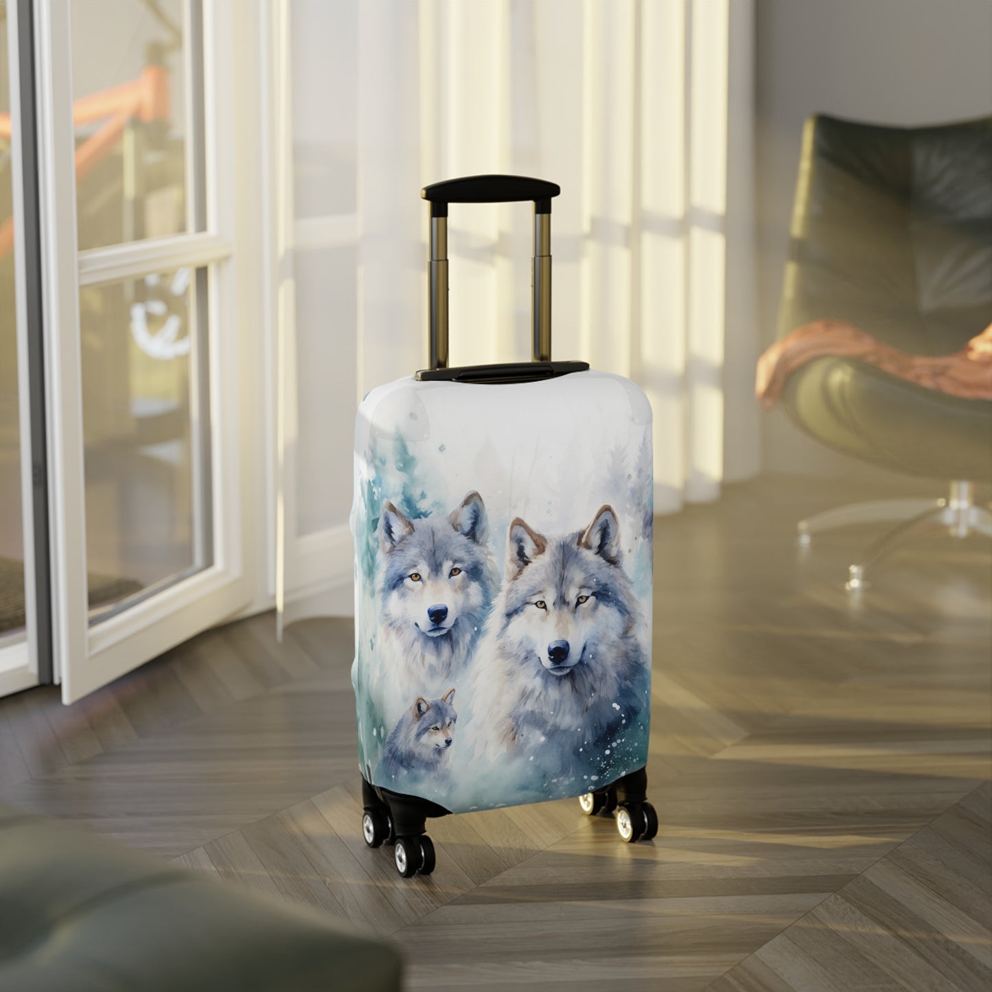 Luggage Cover, Wolves, awd-566