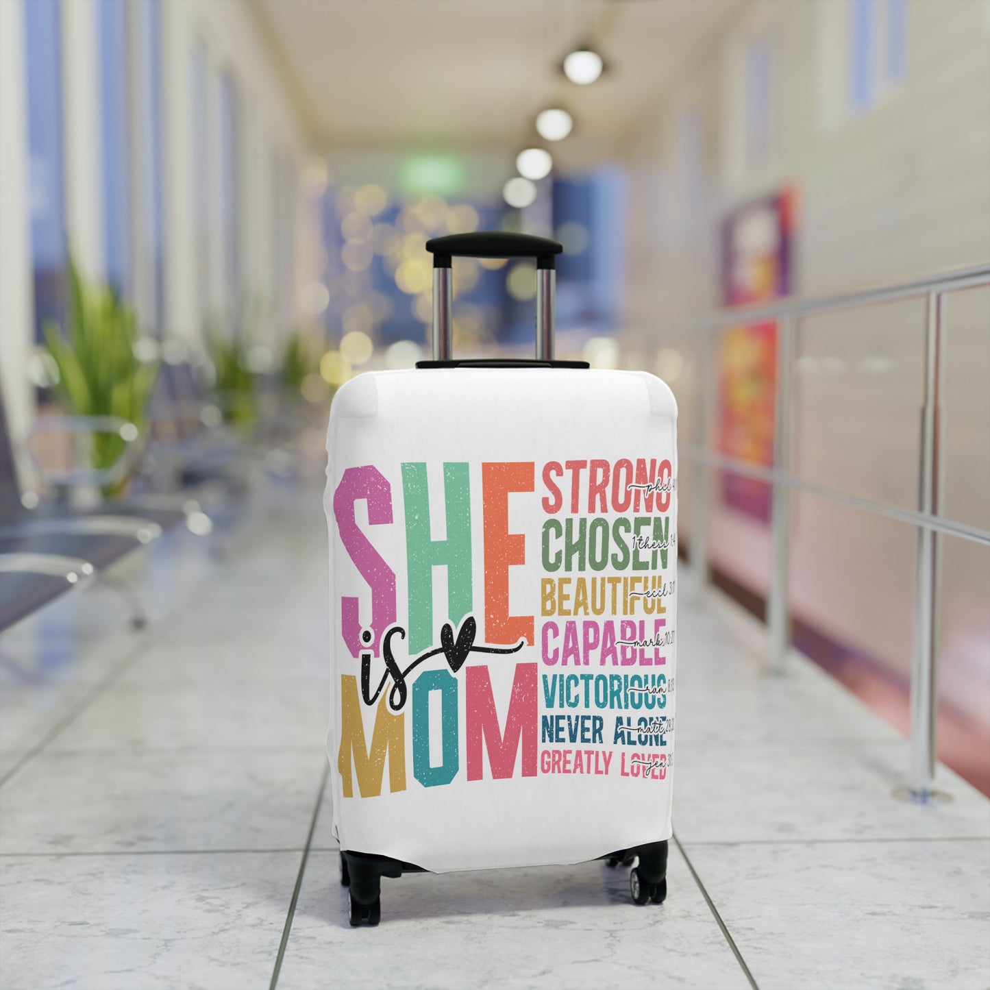 Luggage Cover, She is Mom, awd-5023