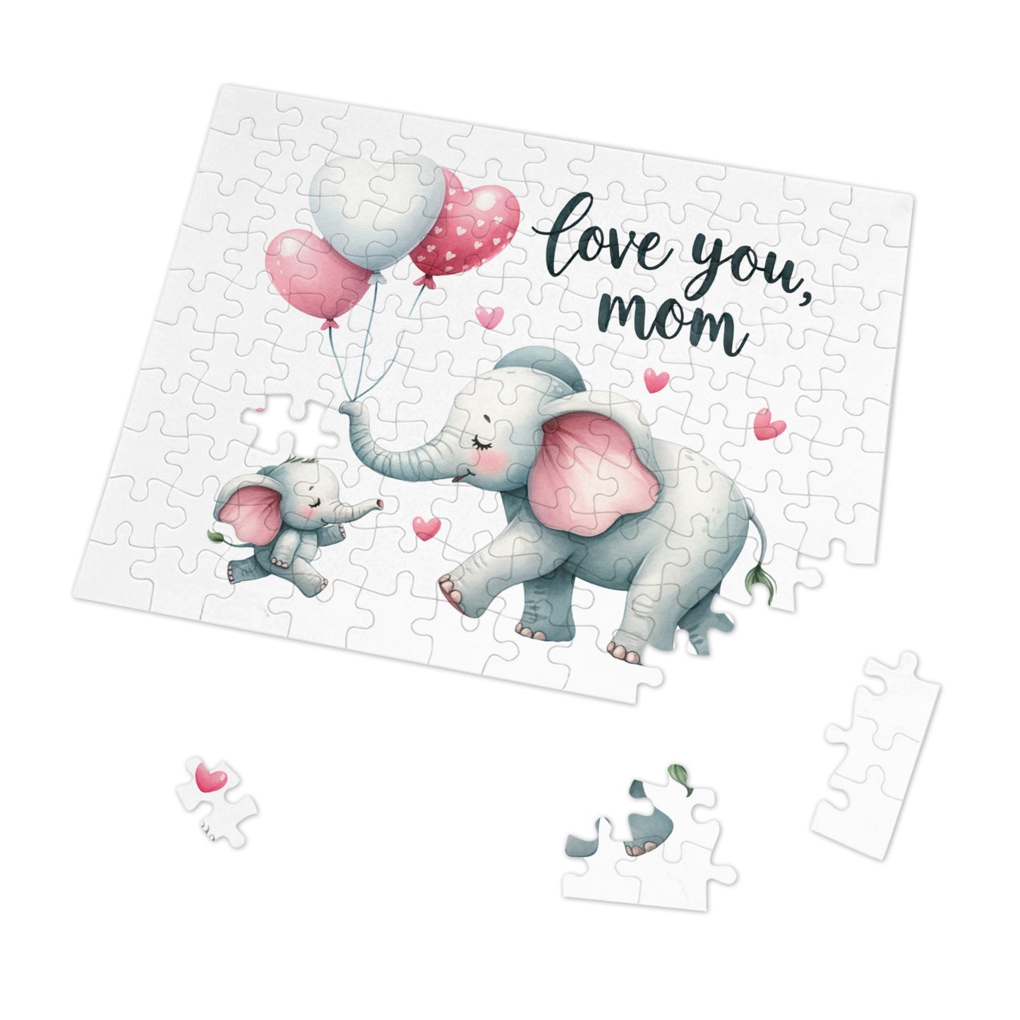 Jigsaw Puzzle, Elephant, Personalised/Non-Personalised (30, 110, 252, 500,1000-Piece)