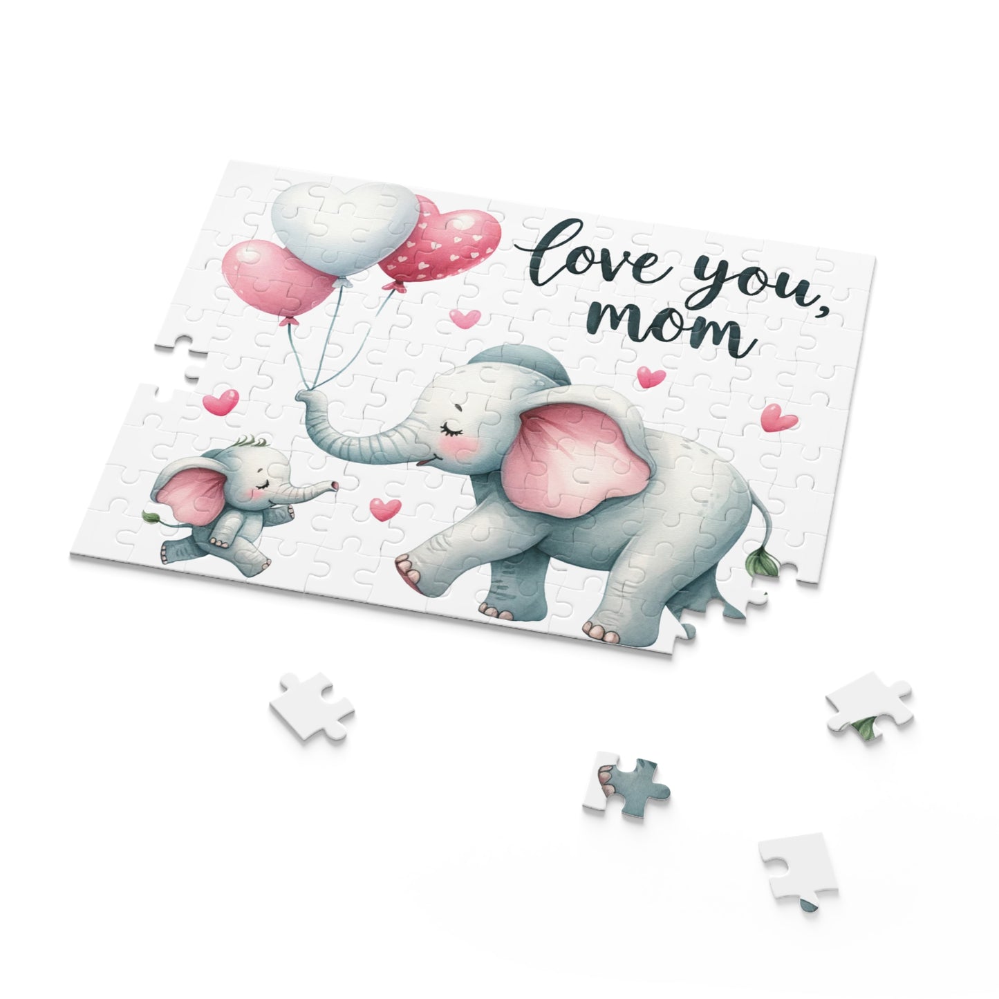 Personalised/Non-Personalised Puzzle, Elephant (120, 252, 500-Piece)