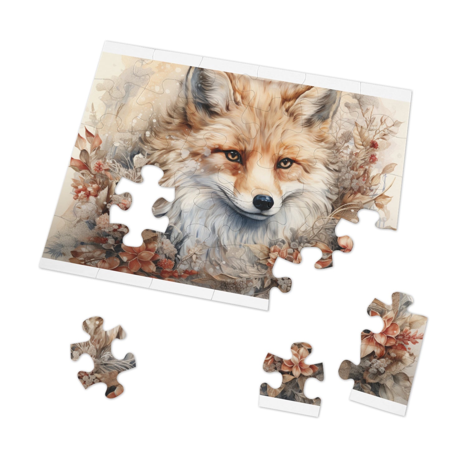 Jigsaw Puzzle, Fox, Personalised/Non-Personalised (30, 110, 252, 500,1000-Piece)