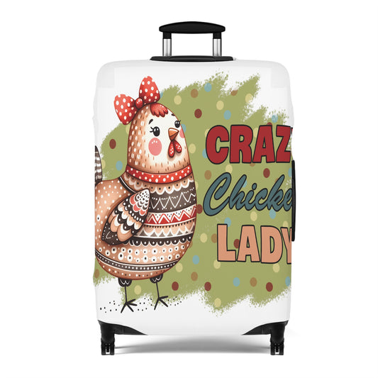 Luggage Cover, Chicken, Crazy Chicken Lady, awd-1265