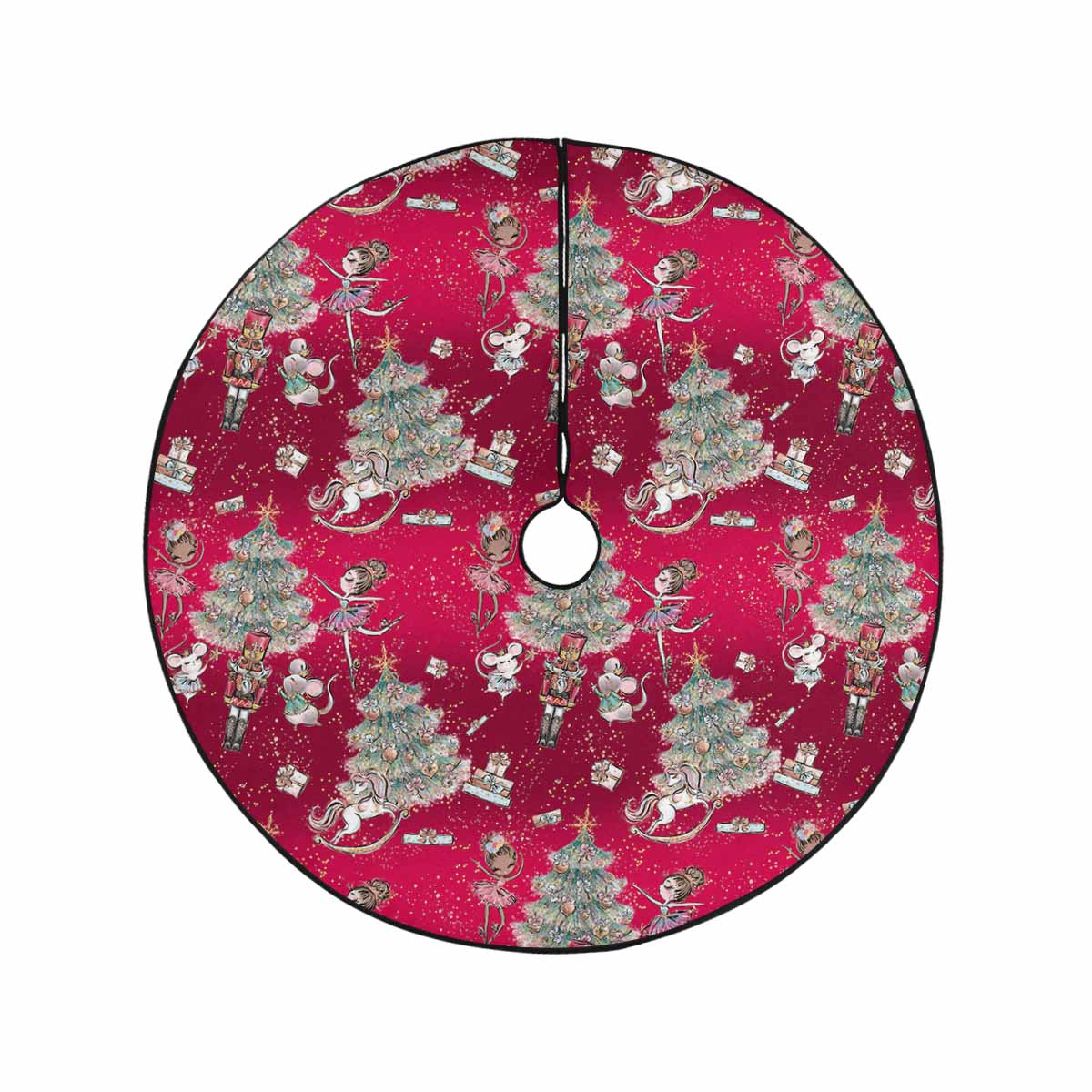 Red Christmas  Christmas Tree Skirt