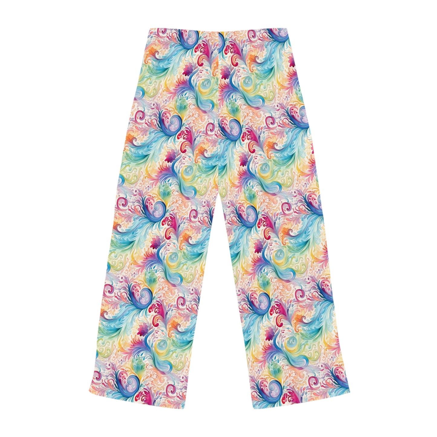 Women's Pyjama Pants, Rainbow Paisley, Sleepwear Bottoms