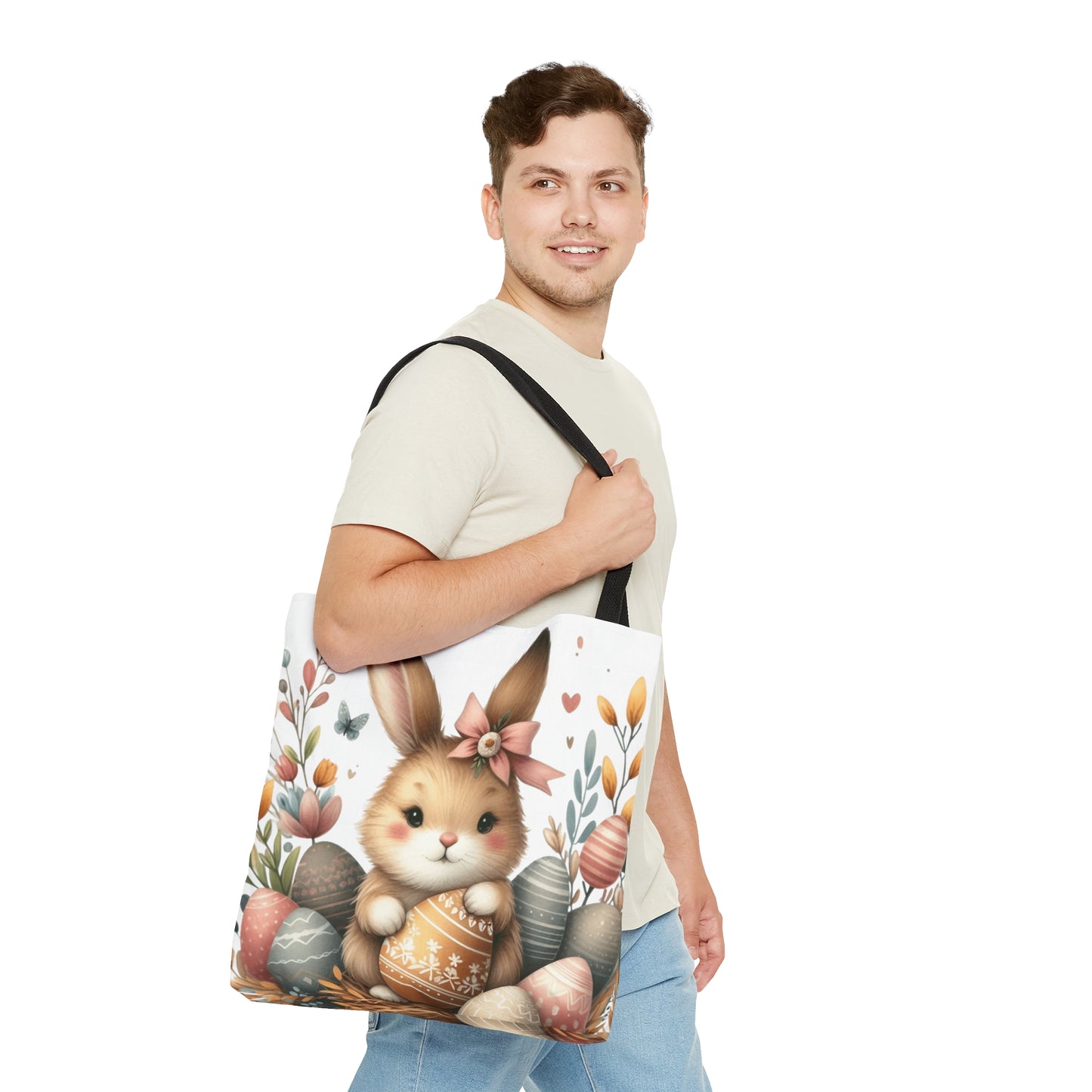 Tote Bag, Easter, Easter Bunny, Personalised/Non-Personalised Tote bag