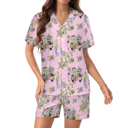 Women's Silk Satin Pajama Set Silk pajama set