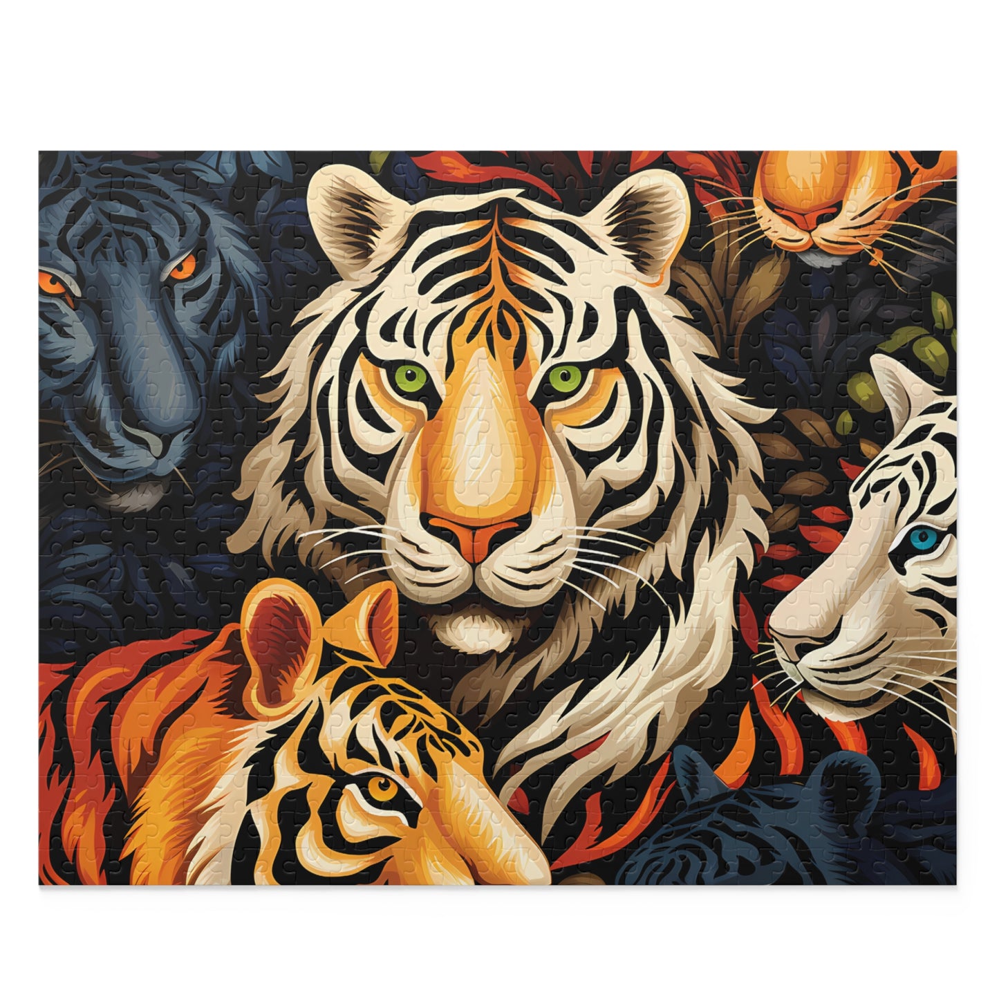 Personalised/Non-Personalised Puzzle, Lion (120, 252, 500-Piece)