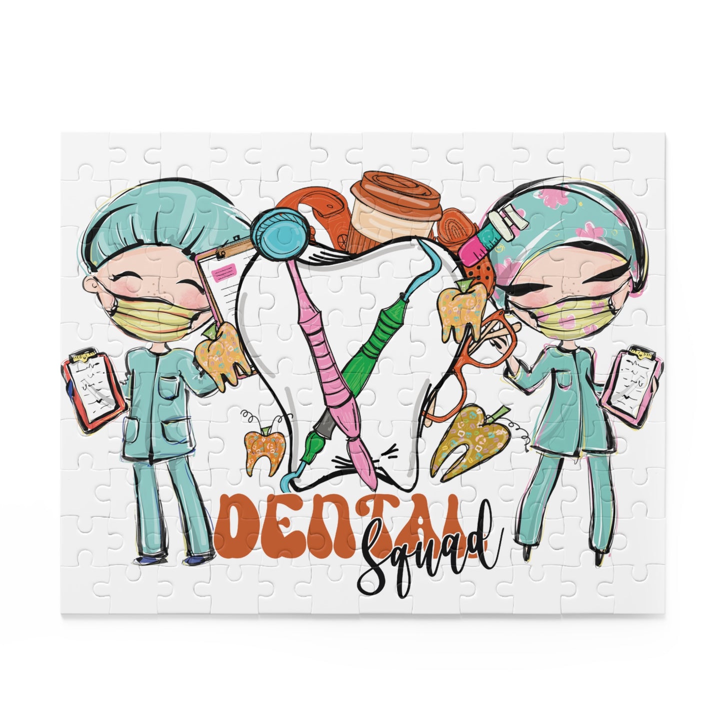 Personalised/Non-Personalised Puzzle, Dental Squad (120, 252, 500-Piece)