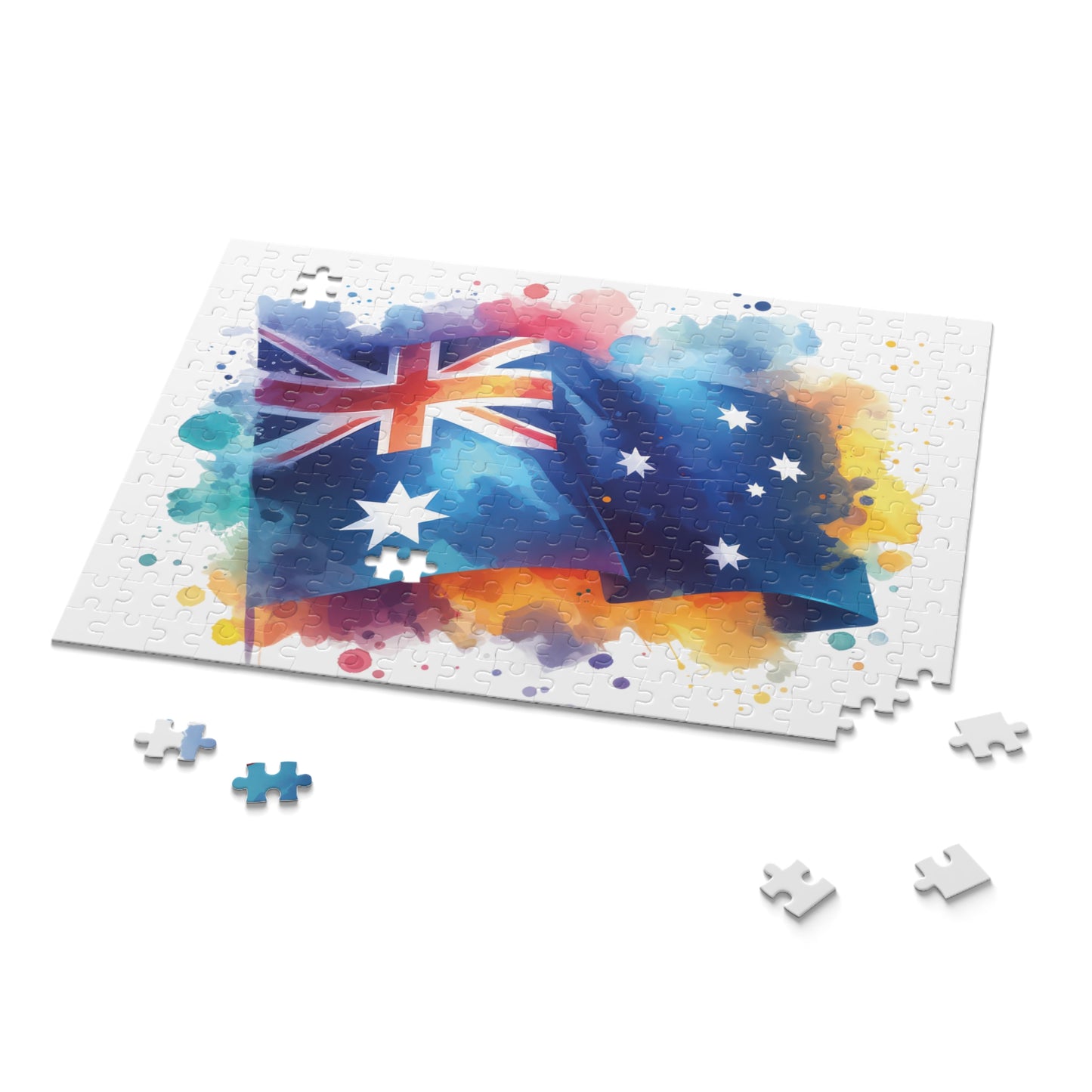 Personalised/Non-Personalised Puzzle, Australian Flag (120, 252, 500-Piece)