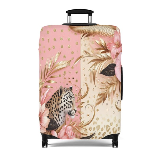 Luggage Cover, Floral Leopard, awd-3079