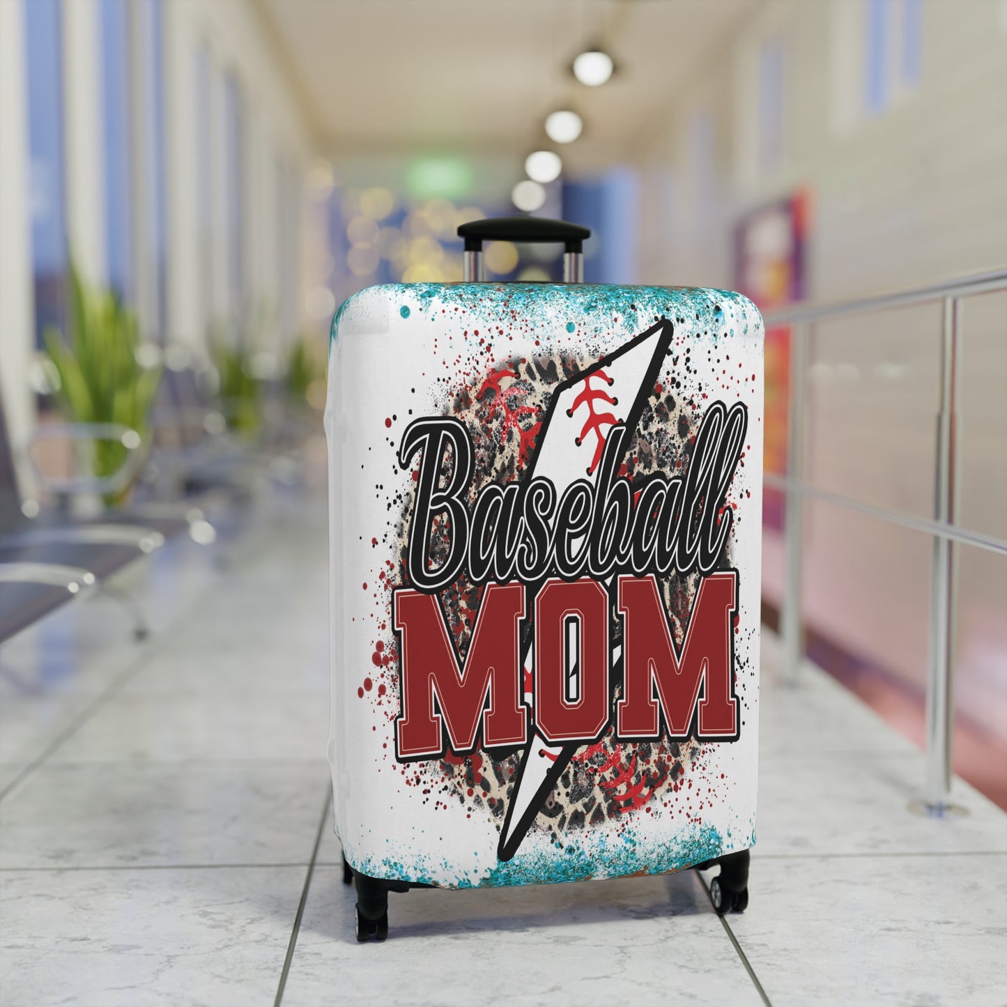 Luggage Cover, Baseball Mom, awd-310