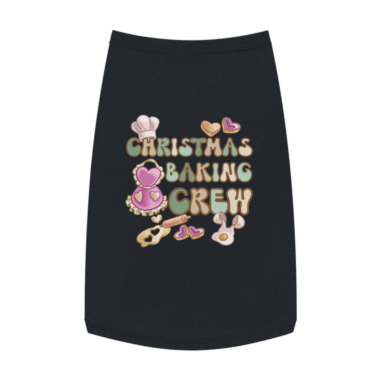 Pet Tank Top, Christmas Baking Crew, Christmas Pet Tank Top