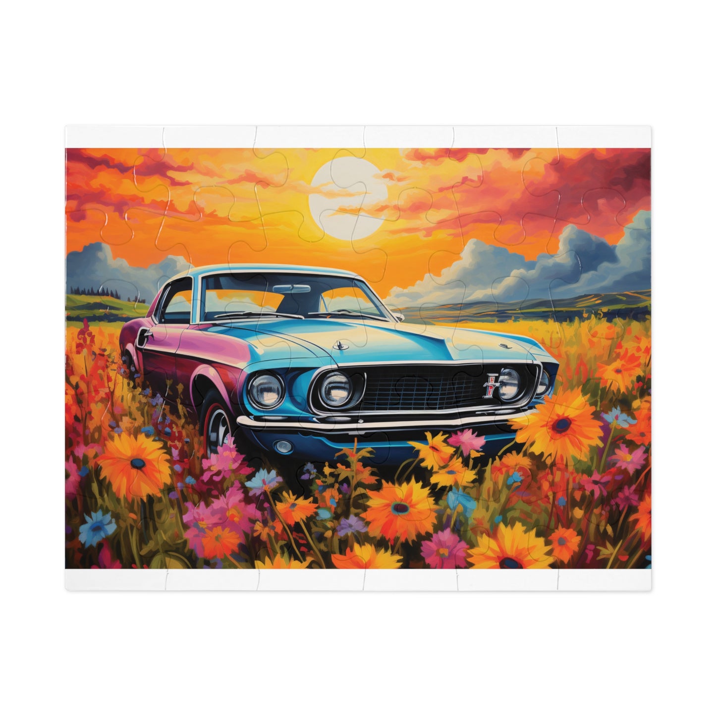 Puzzle, Car, Personalised/Non-Personalised (30, 110, 252, 500,1000-Piece) awd-627