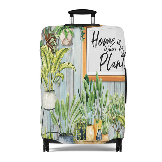 Luggage Cover, Home is where my plants are, awd-024