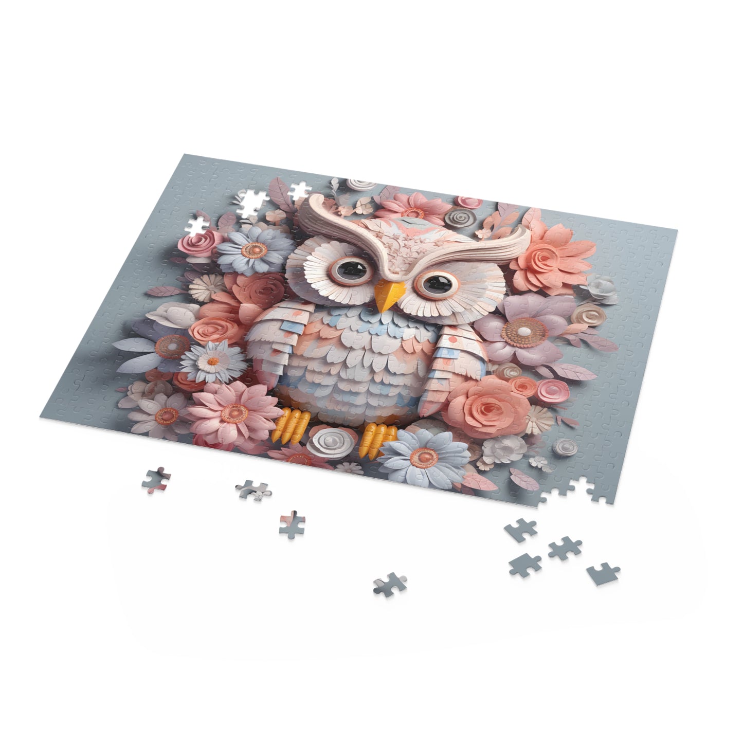 Personalised/Non-Personalised Puzzle, Owl (120, 252, 500-Piece)