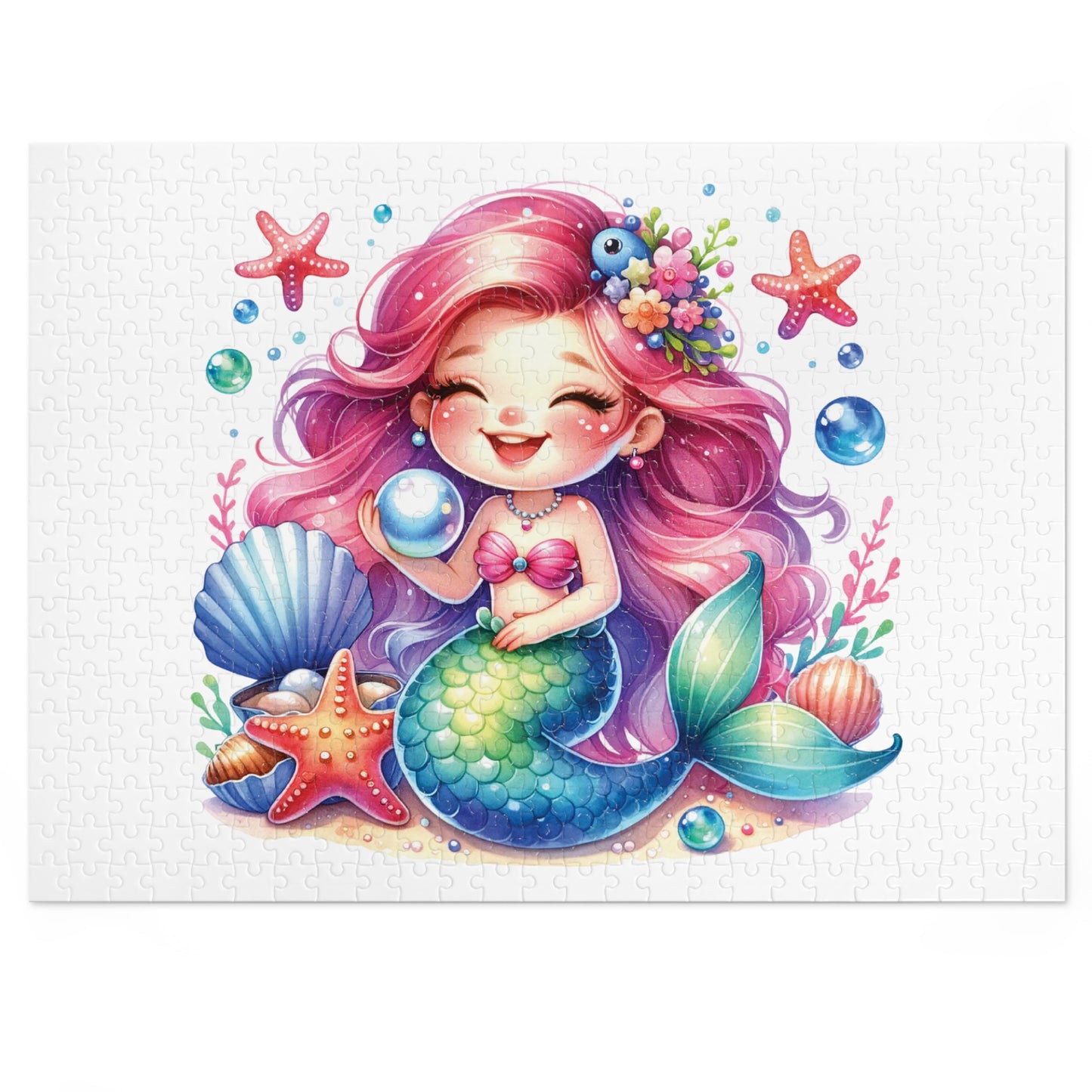 Jigsaw Puzzle, Mermaid, Personalised/Non-Personalised (30, 110, 252, 500,1000-Piece)