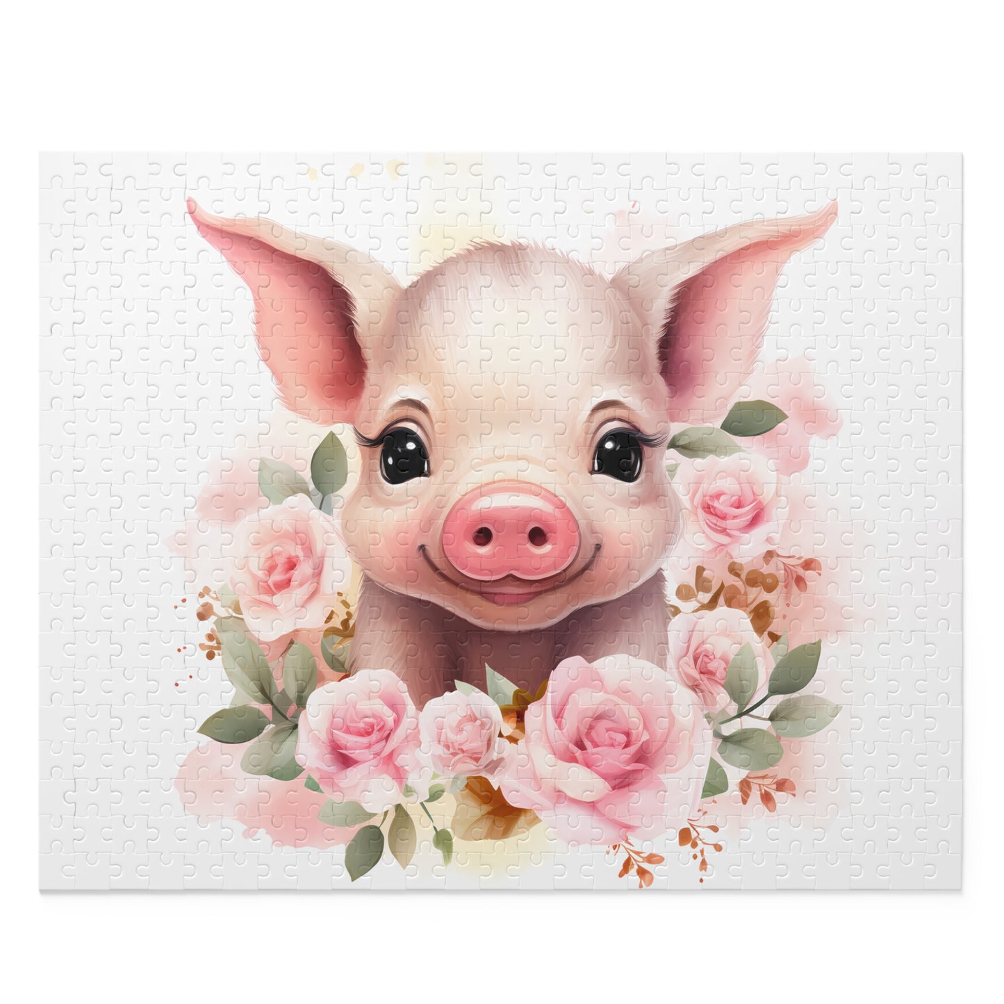 Personalised/Non-Personalised Puzzle, Pig (120, 252, 500-Piece)