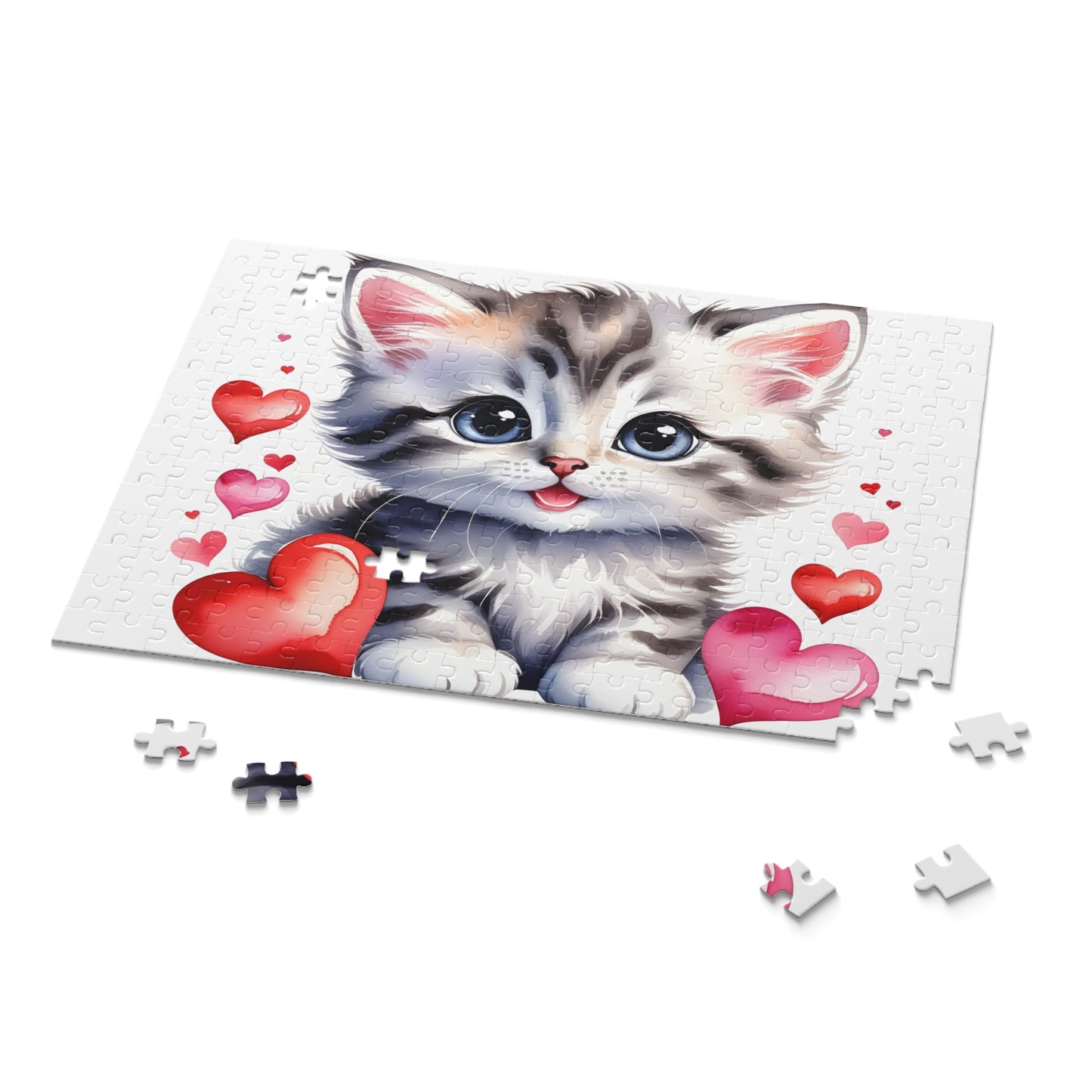 Personalised/Non-Personalised Puzzle, Cat (120, 252, 500-Piece)