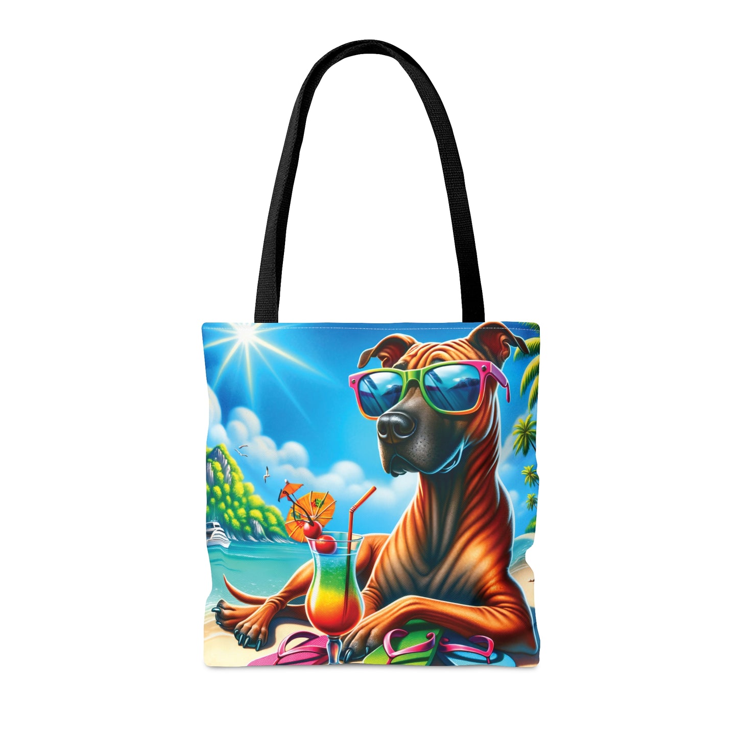 Tote Bag, Dog on Beach, Thai Ridgeback, Tote bag, awd-1250