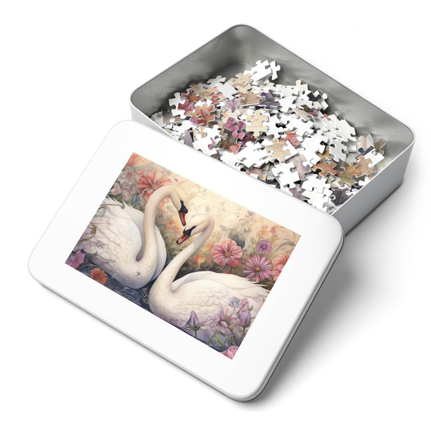 Jigsaw Puzzle, Swan, Personalised/Non-Personalised (30, 110, 252, 500,1000-Piece)