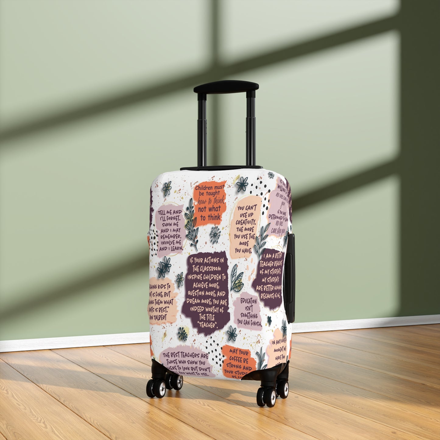 Luggage Cover, Teacher, Affirmations, awd-1439