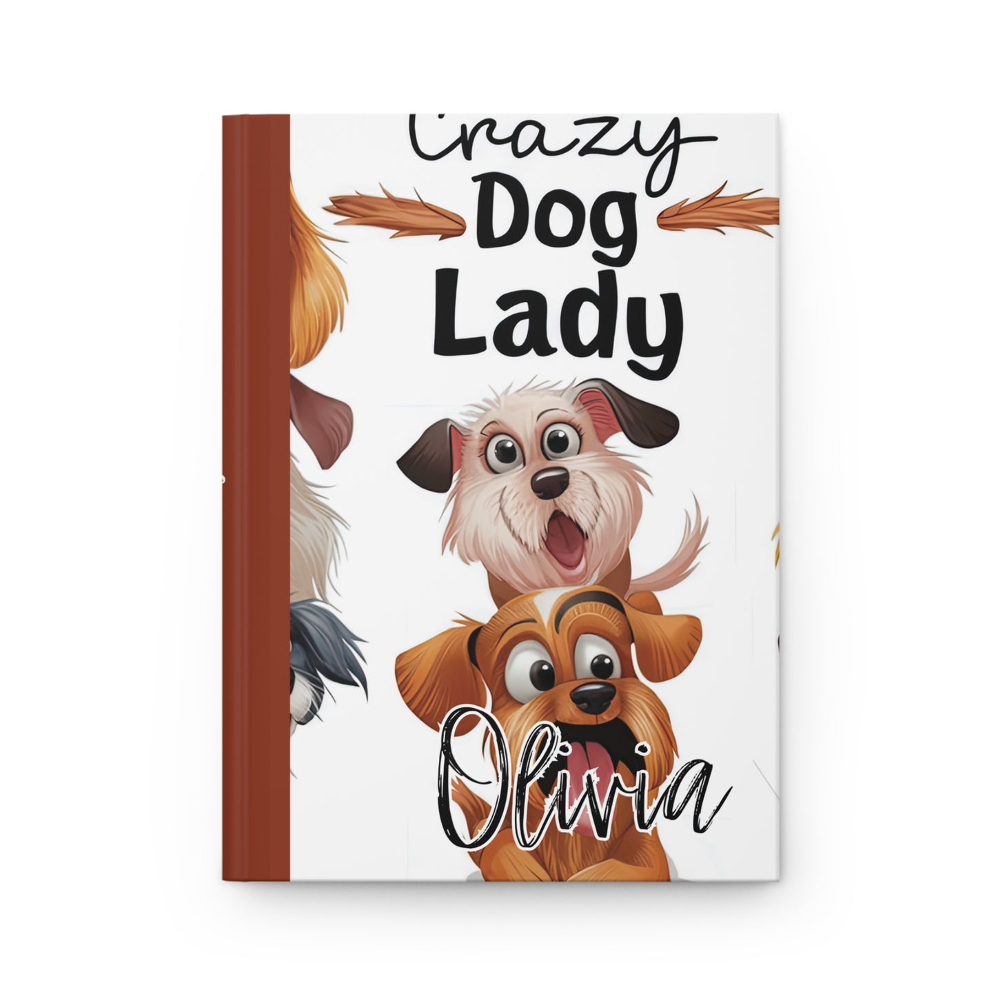 Personalised Hardcover Journal Matte, Dog Lady, awd-1490