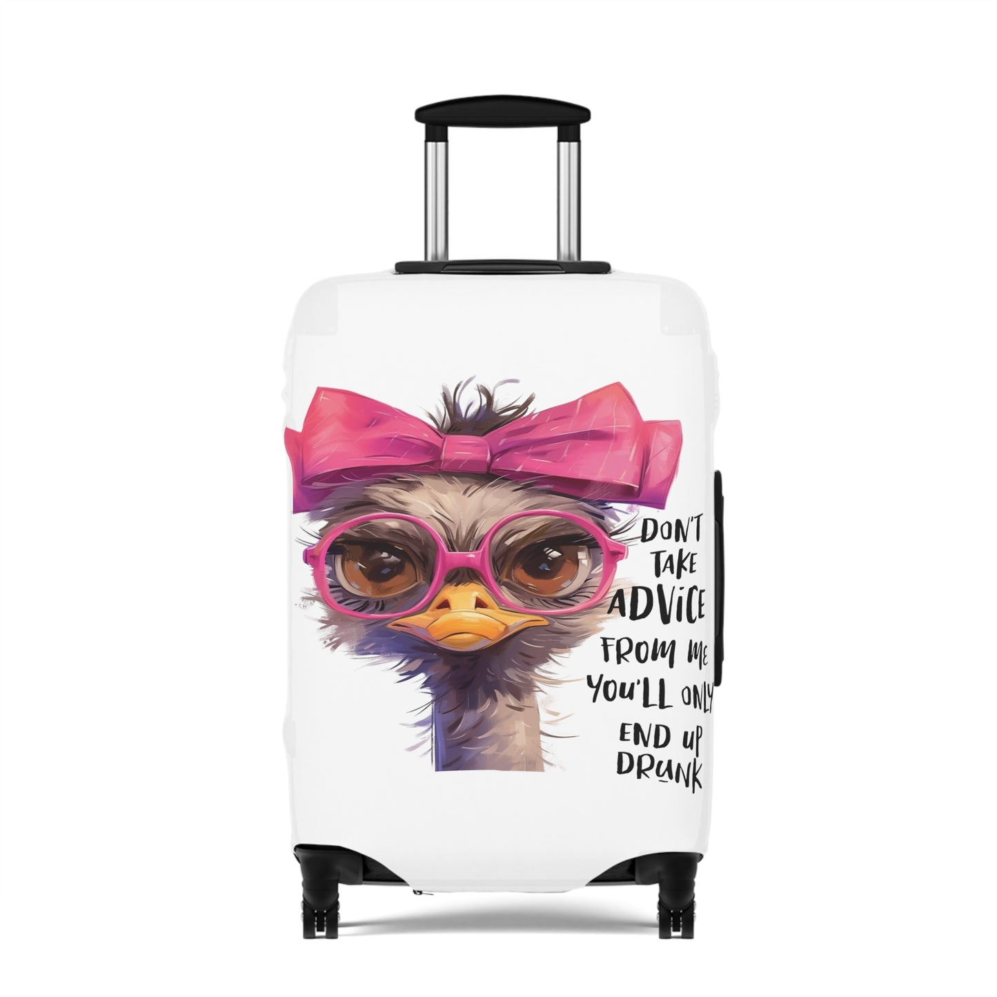 Luggage Cover, Emu, Don't take advice from me you'll only end up drunk, awd-4027