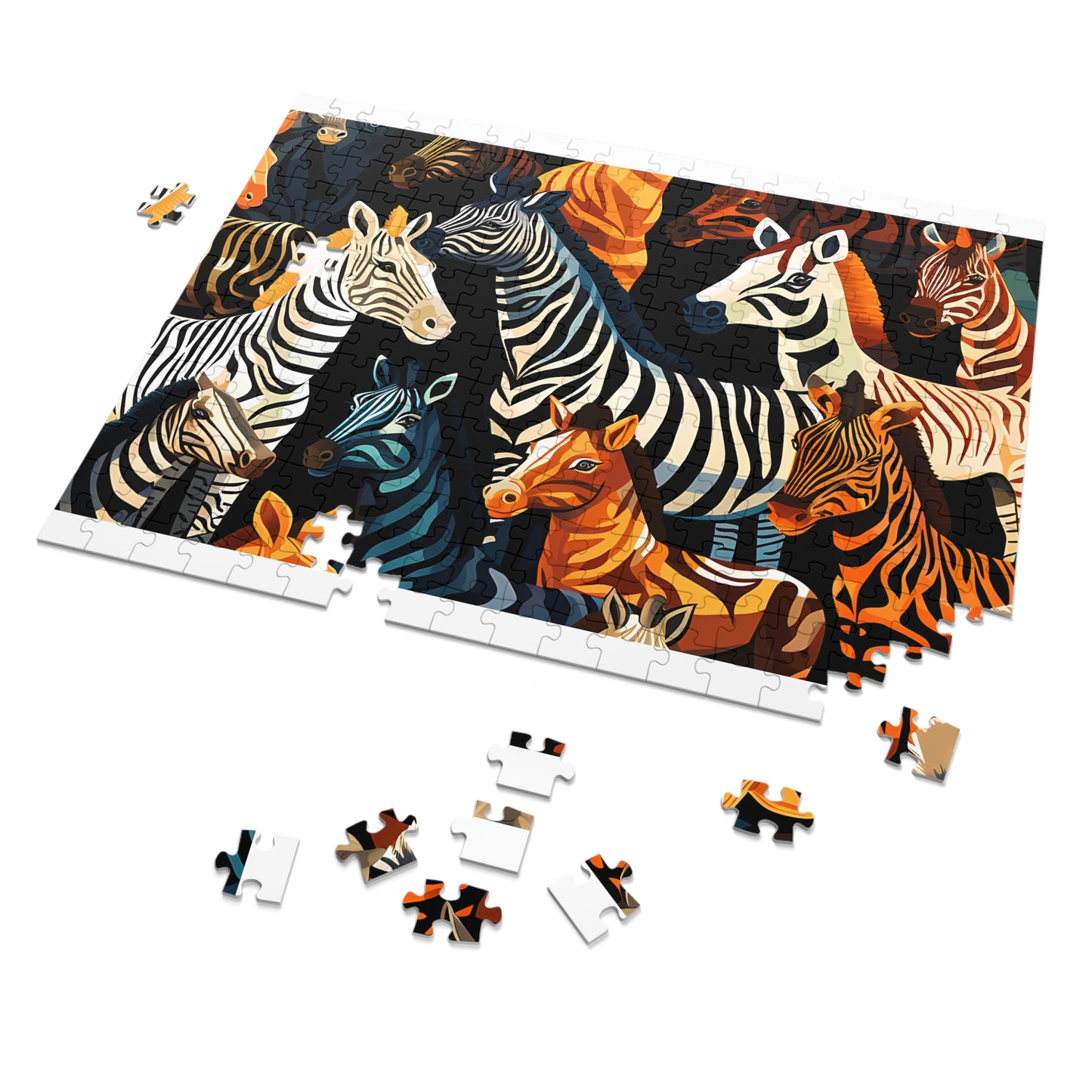 Jigsaw Puzzle, Zebra, Personalised/Non-Personalised (30, 110, 252, 500,1000-Piece)