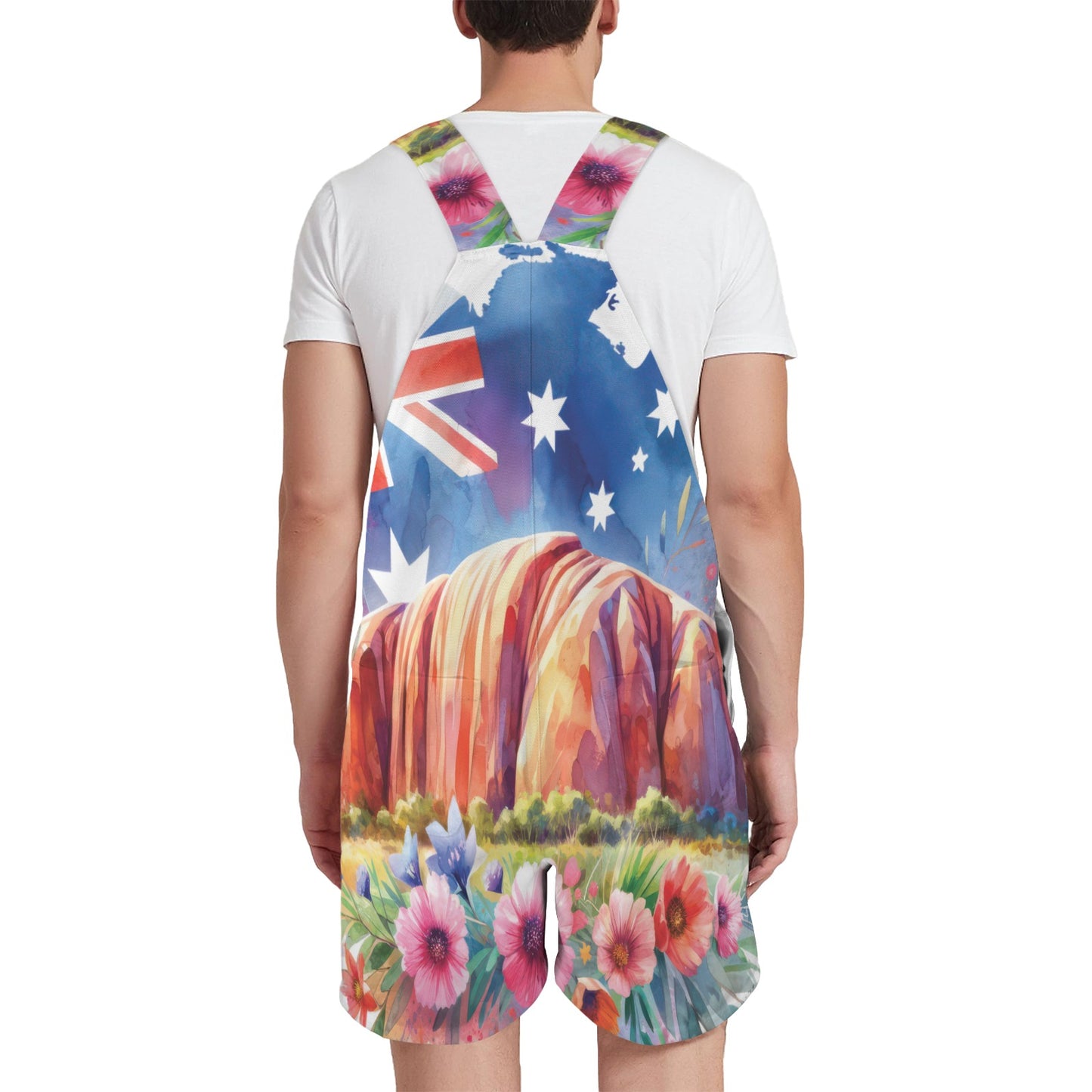 Uluru Ayers Rock Australia awd1314 Emerson Easy-Wear Jumpsuit Unisex Shorts Suspender Jumpsuit