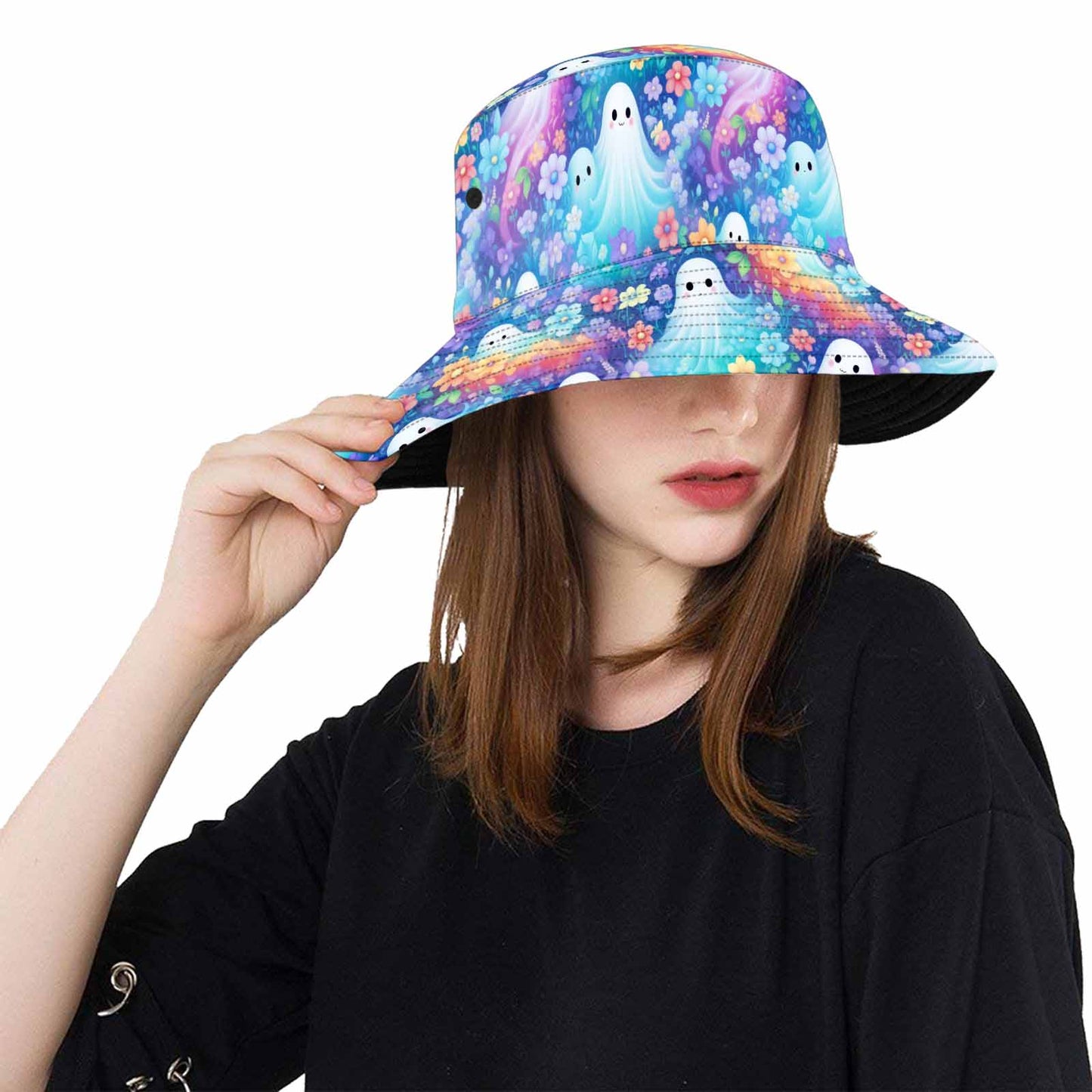 Pastel Halloween  Unisex Summer Single-Layer Bucket Hat