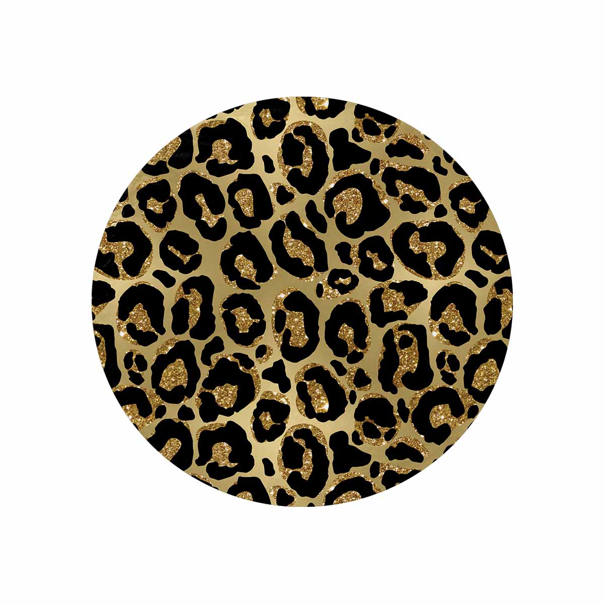 Animal Print 2  Circular Micro Fleece Blanket 60"