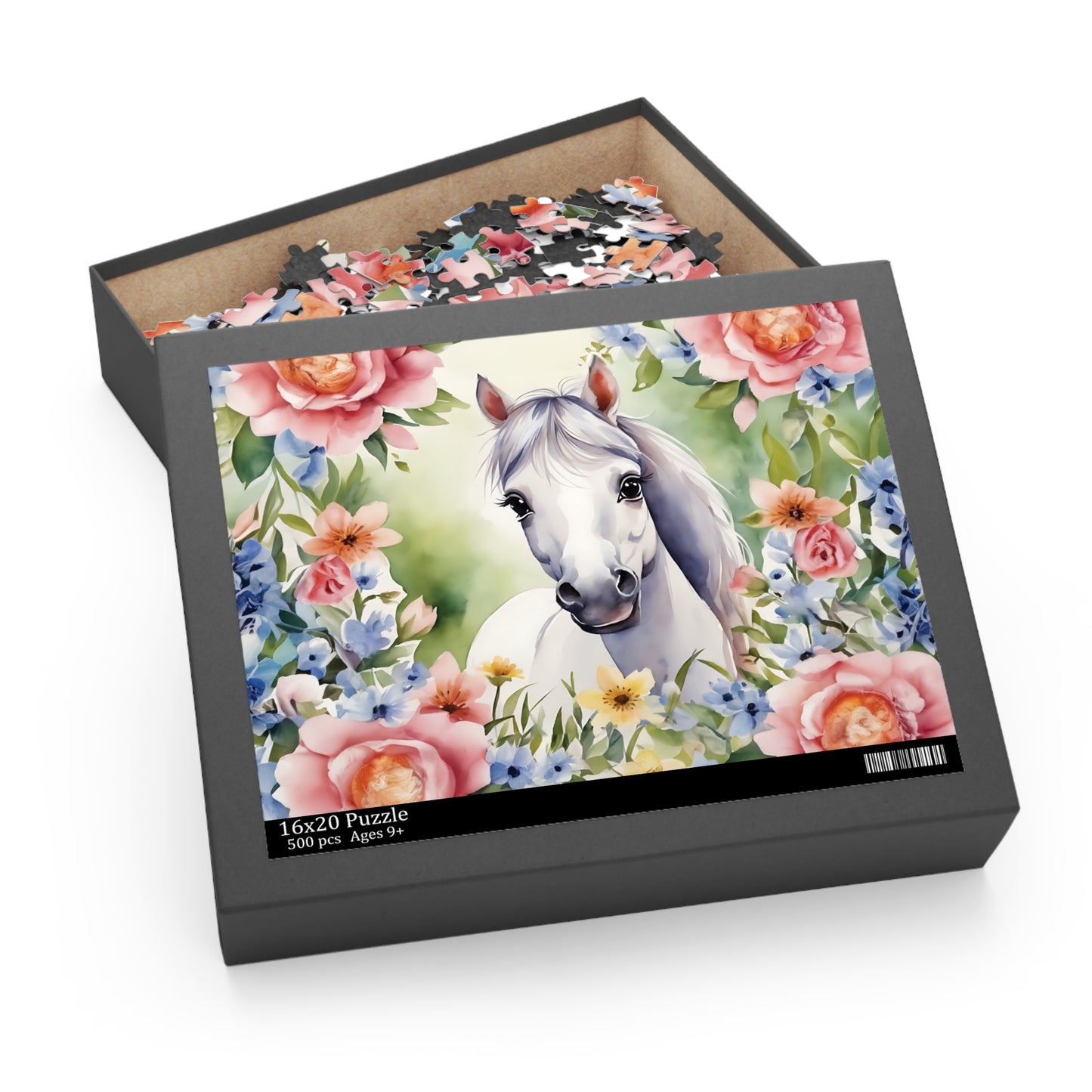 Personalised/Non-Personalised Puzzle, Horse (120, 252, 500-Piece)