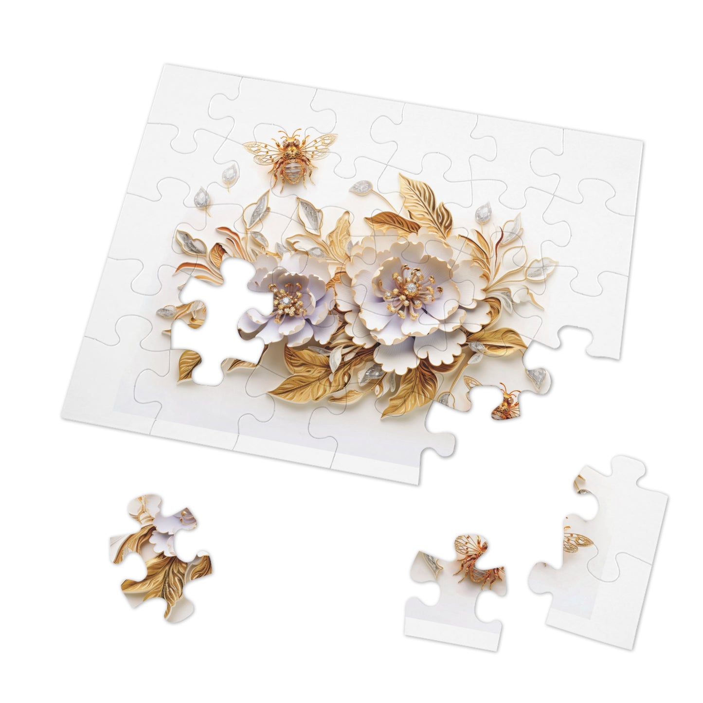 Jigsaw Puzzle, Floral, Personalised/Non-Personalised (30, 110, 252, 500,1000-Piece)