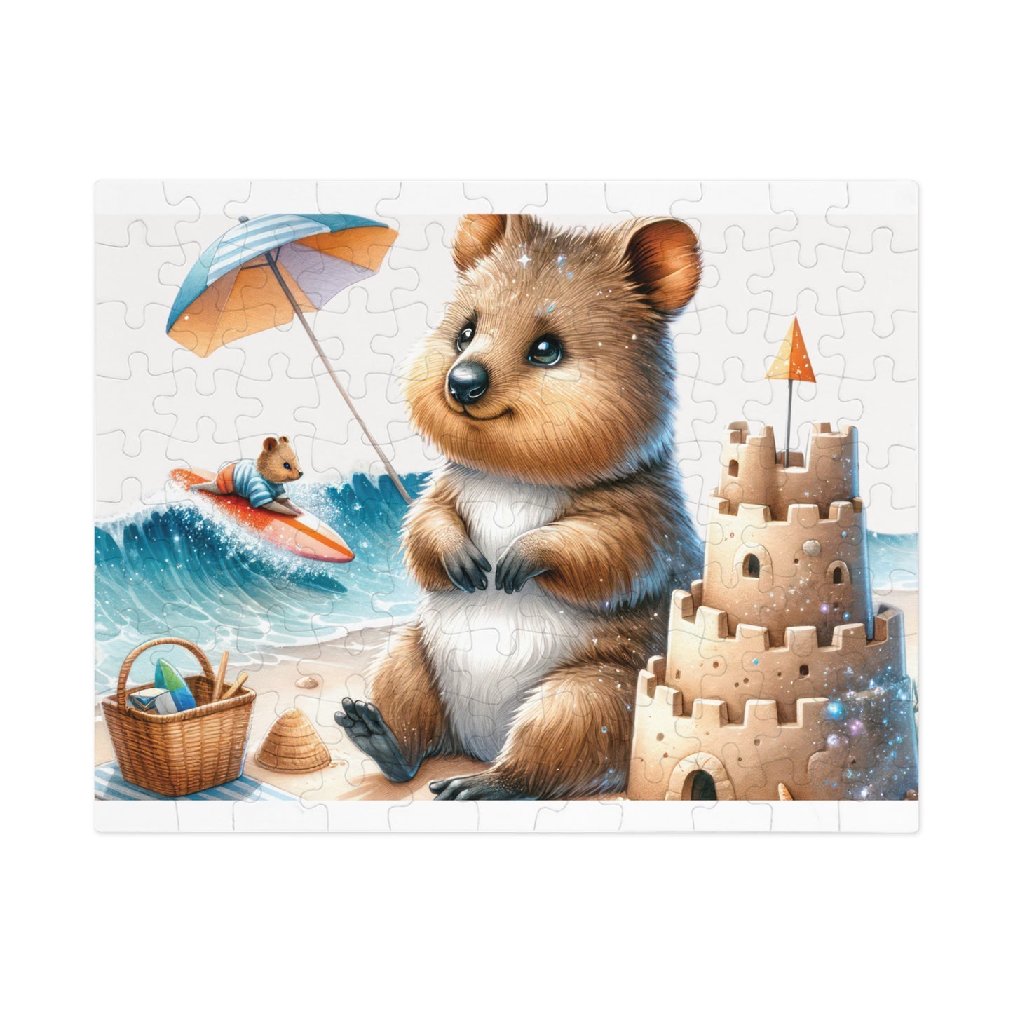 Jigsaw Puzzle in Tin, Australian Animals, Quokka, Personalised/Non-Personalised, awd-1325 (30, 110, 252, 500,1000-Piece)