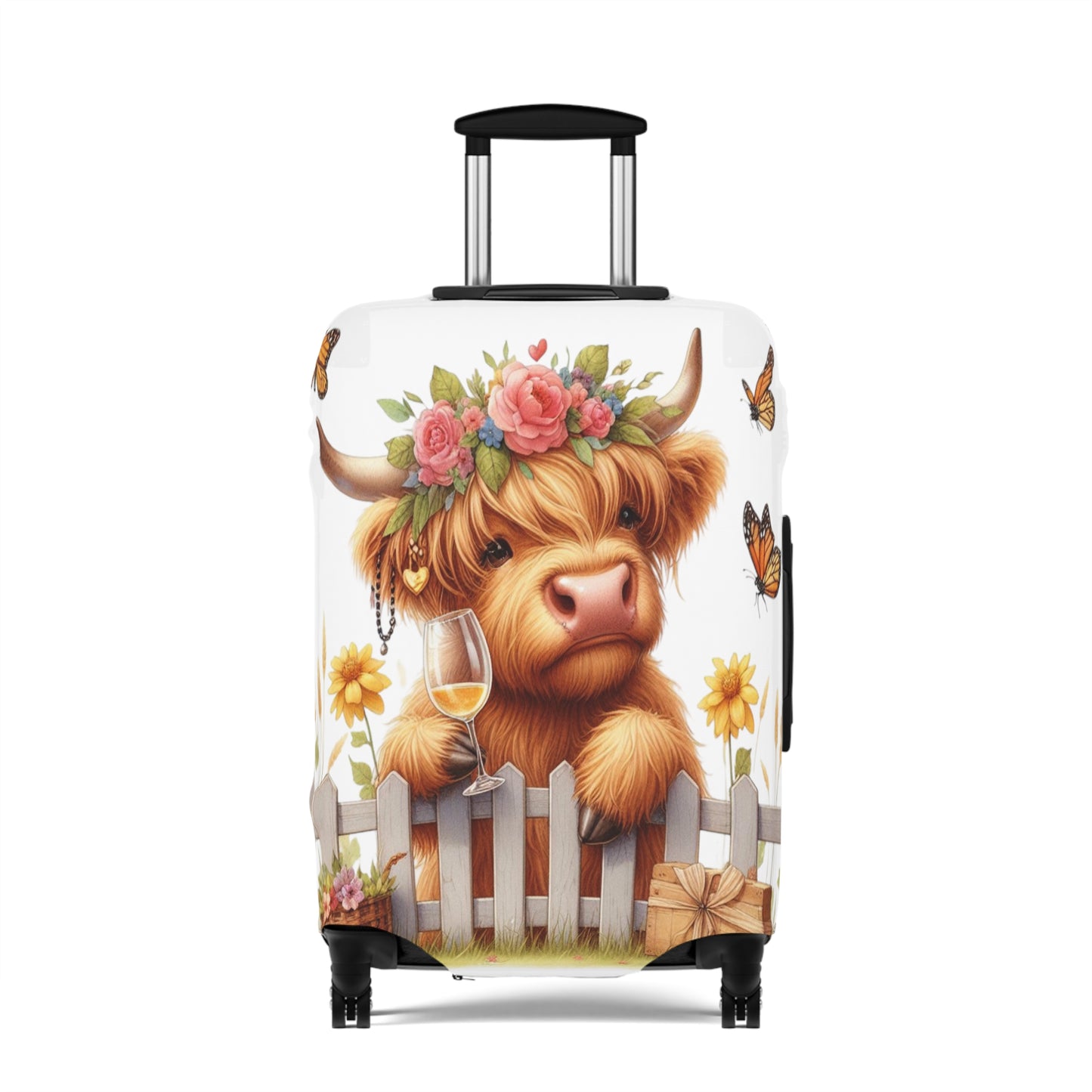 Luggage Cover, Highland Cow, awd-3046