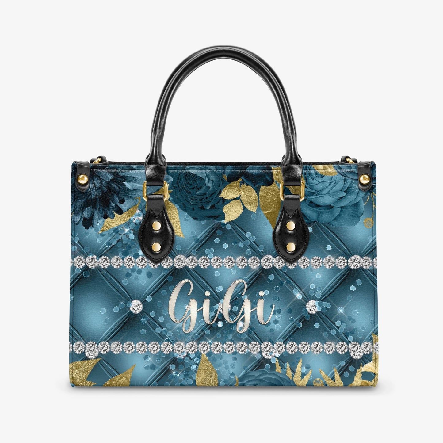 Women's Tote Bag - Teal Floral - GiGi