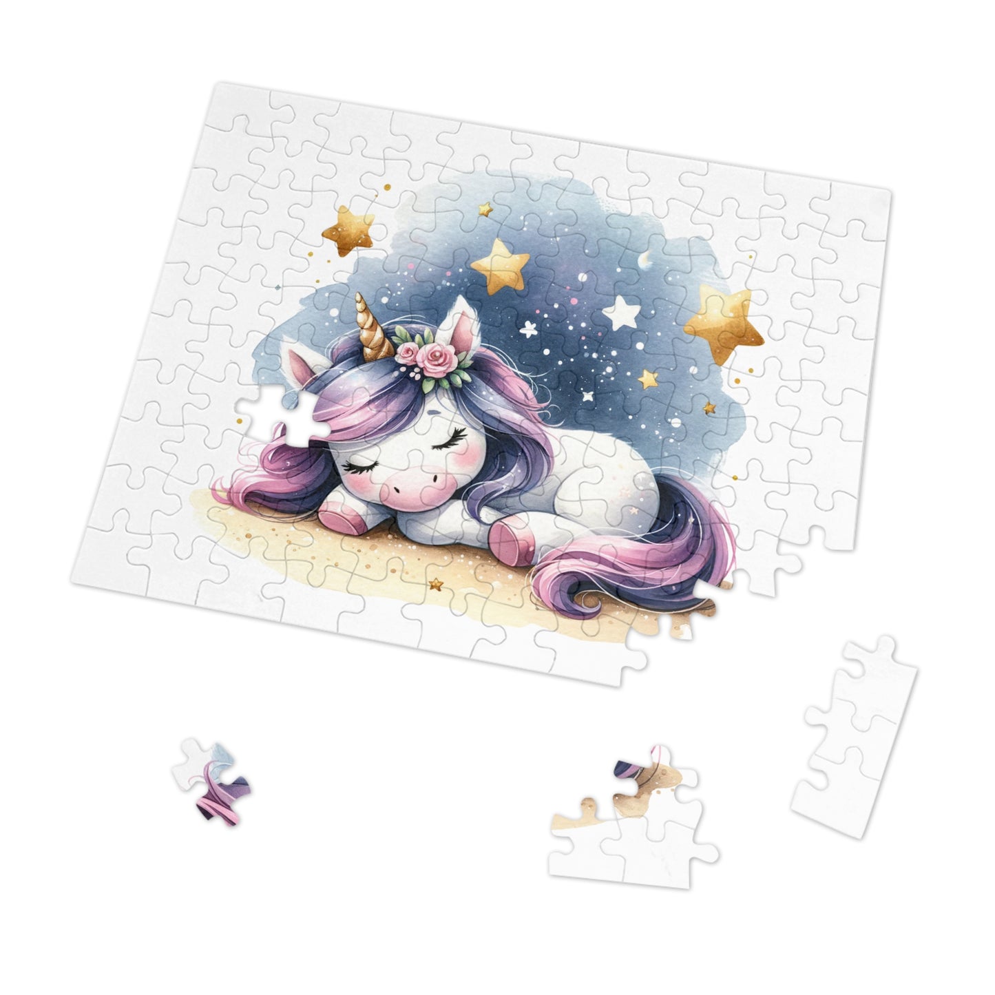 Jigsaw Puzzle, Unicorn, Personalised/Non-Personalised (30, 110, 252, 500,1000-Piece)